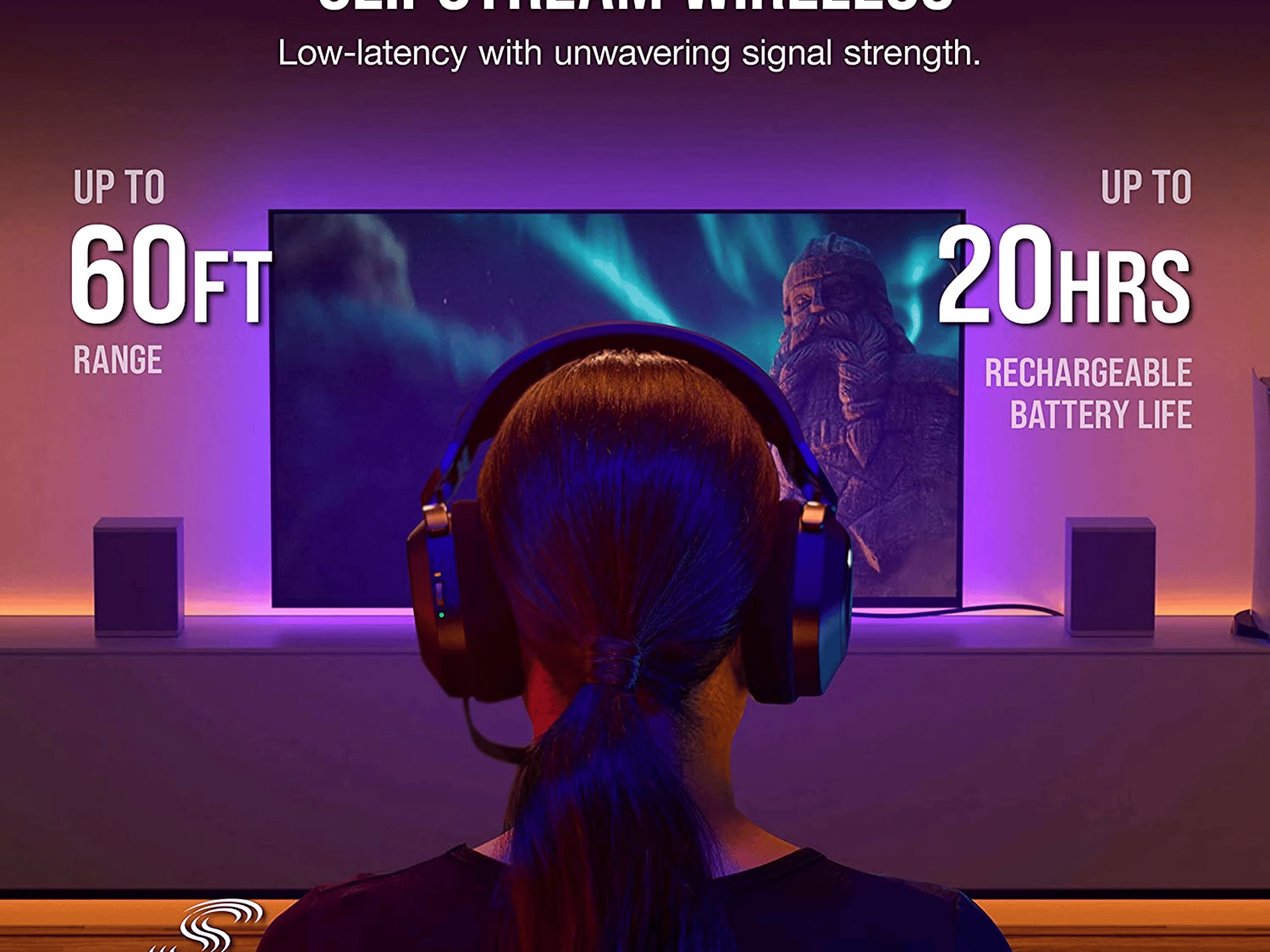 CORSAIR HS80 RGB WIRELESS Premium Gaming Headset with Spatial Audio — Carbon