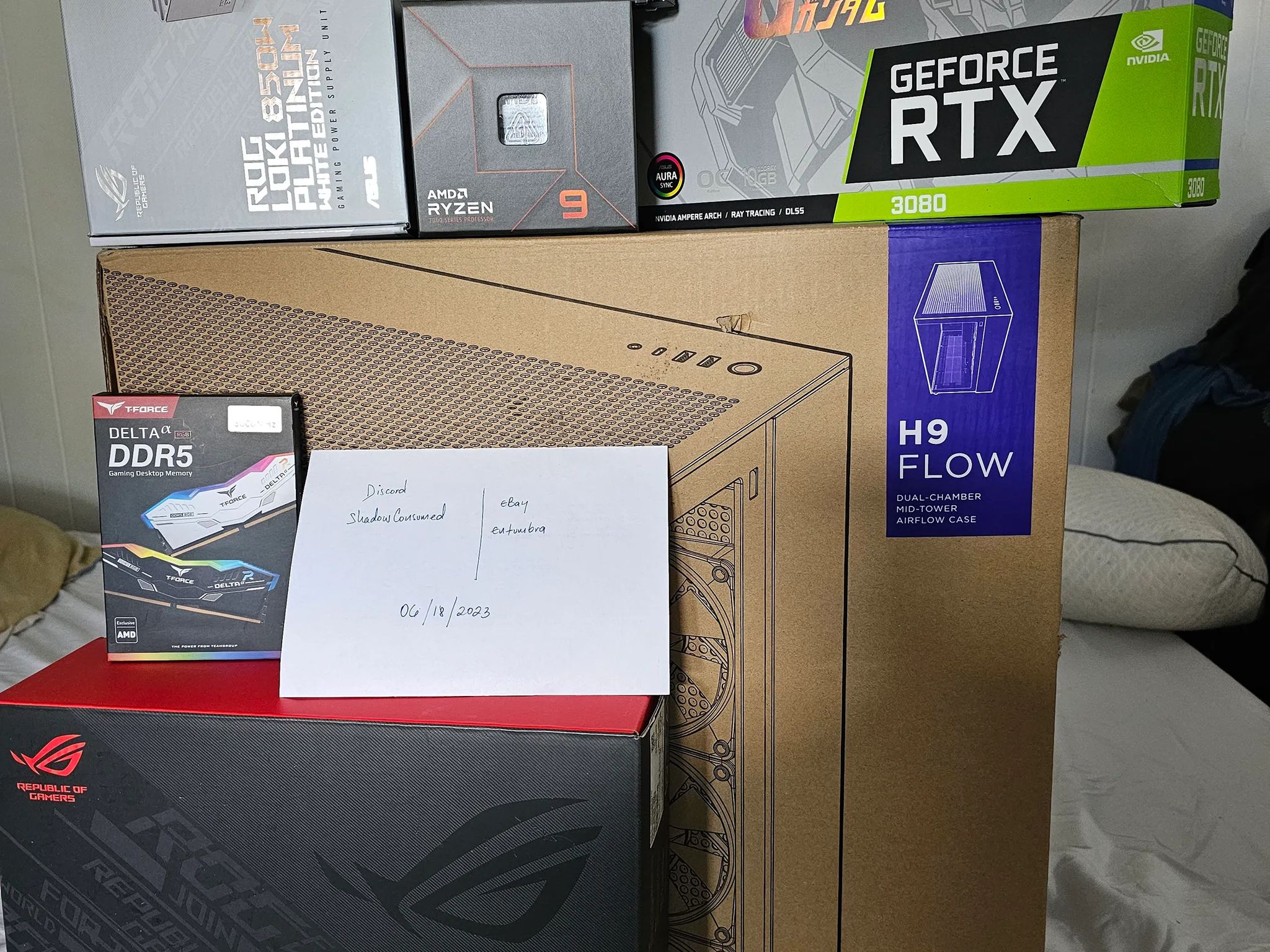 HIGH END CUSTOM BUILD 7950X w ROG GUNDAM 3080- BNIB!