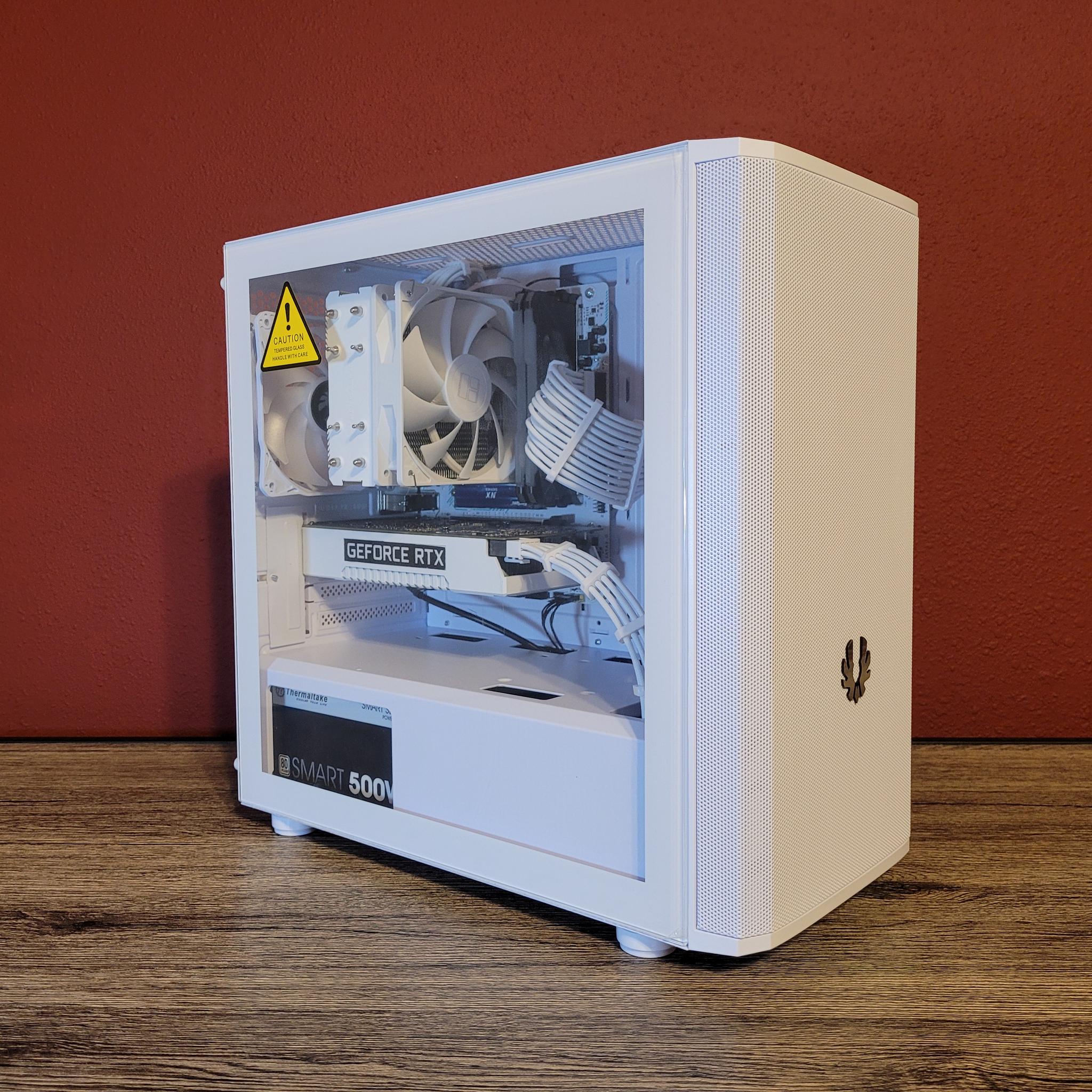 White RTX 2060 Gaming PC (Ryzen 5 2600X | 16GB RAM | 500GB SSD | Wifi + BT)
