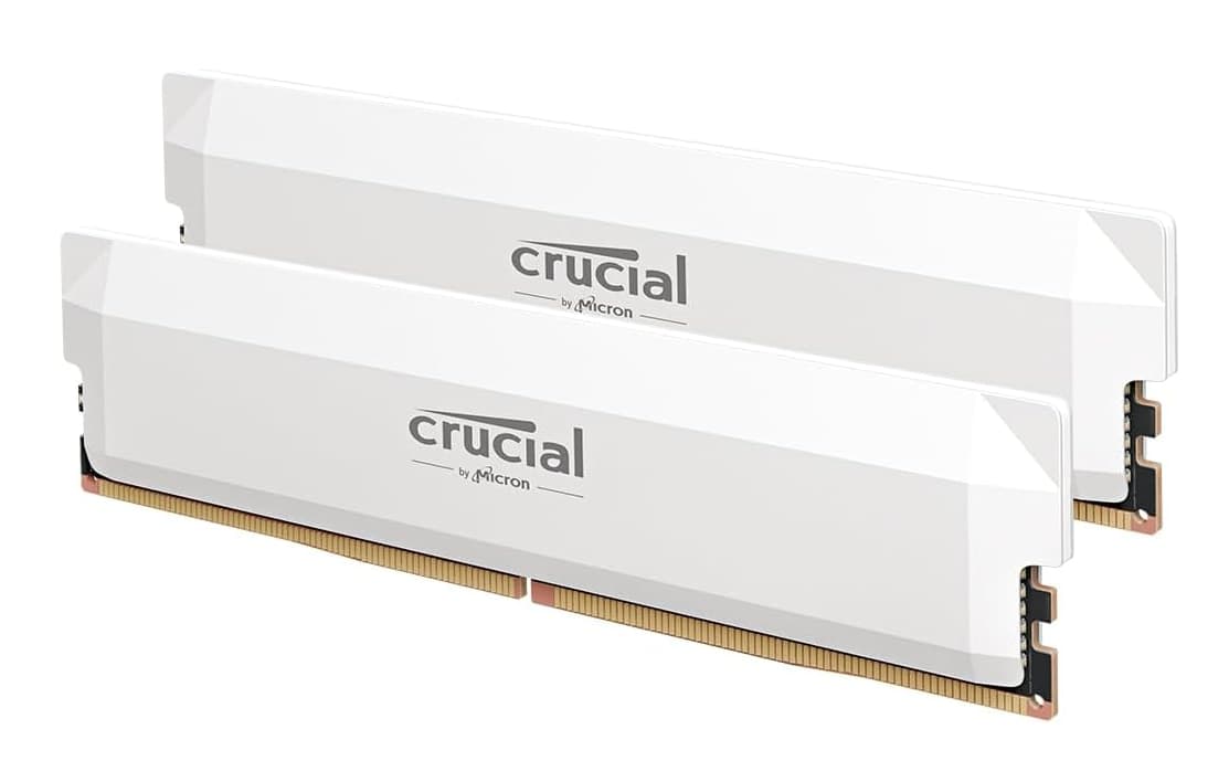 BNIB Crucial Pro DDR5 RAM 32GB Kit (2x16GB) 6000MHz CL36 (White)