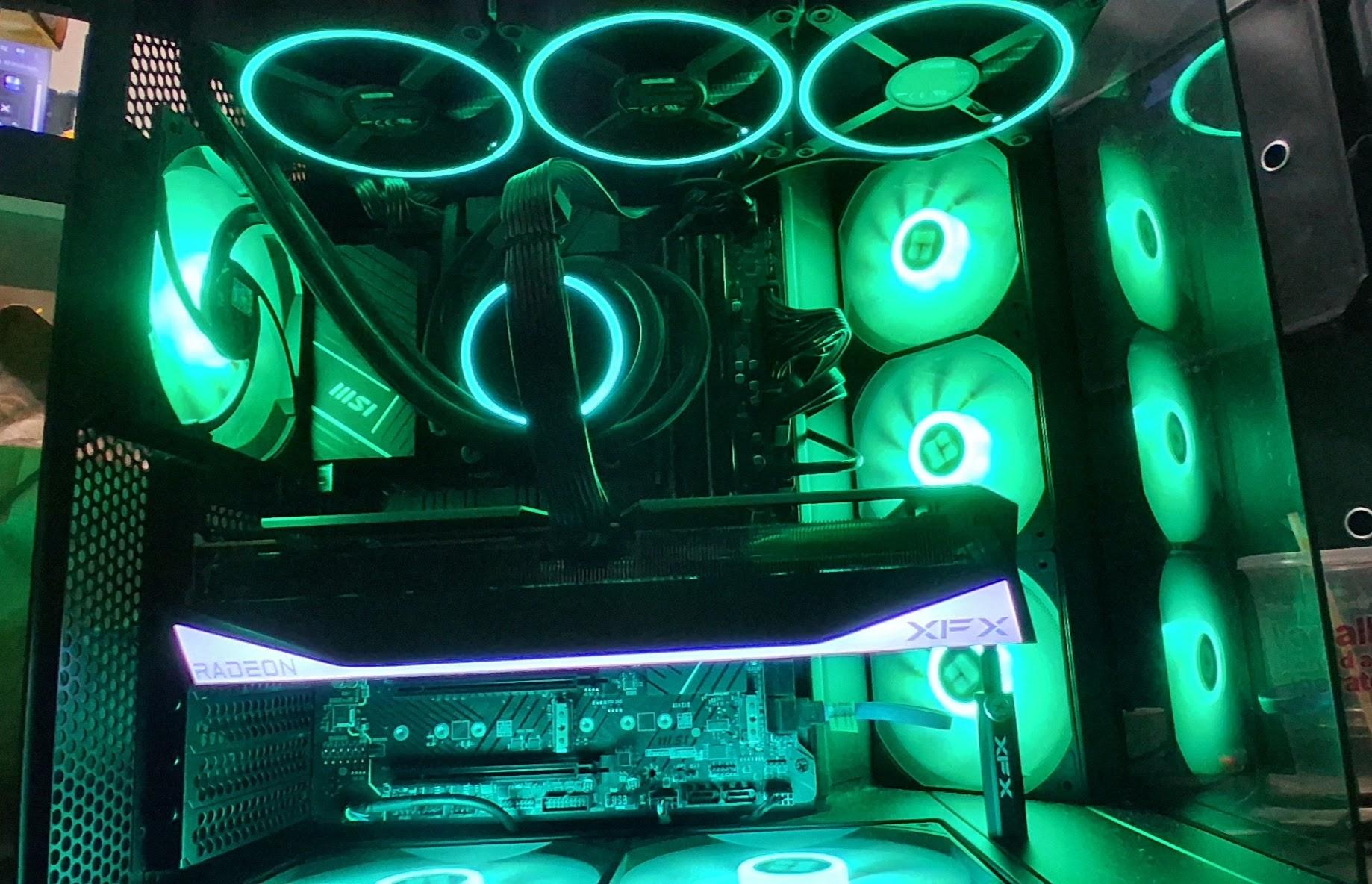 Custom Gaming PC – RX 9060 XT 16GB – i7-12700K – Liquid Cooled – Tested