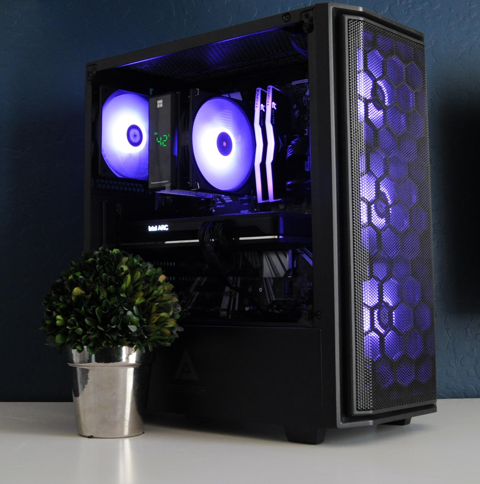 ALL INTEL GAMING PC | WIN 11 READY | ARC A750 | I5 9400F | 16GB RAM | 1TB SSD | ARGB | 1080P/1440P