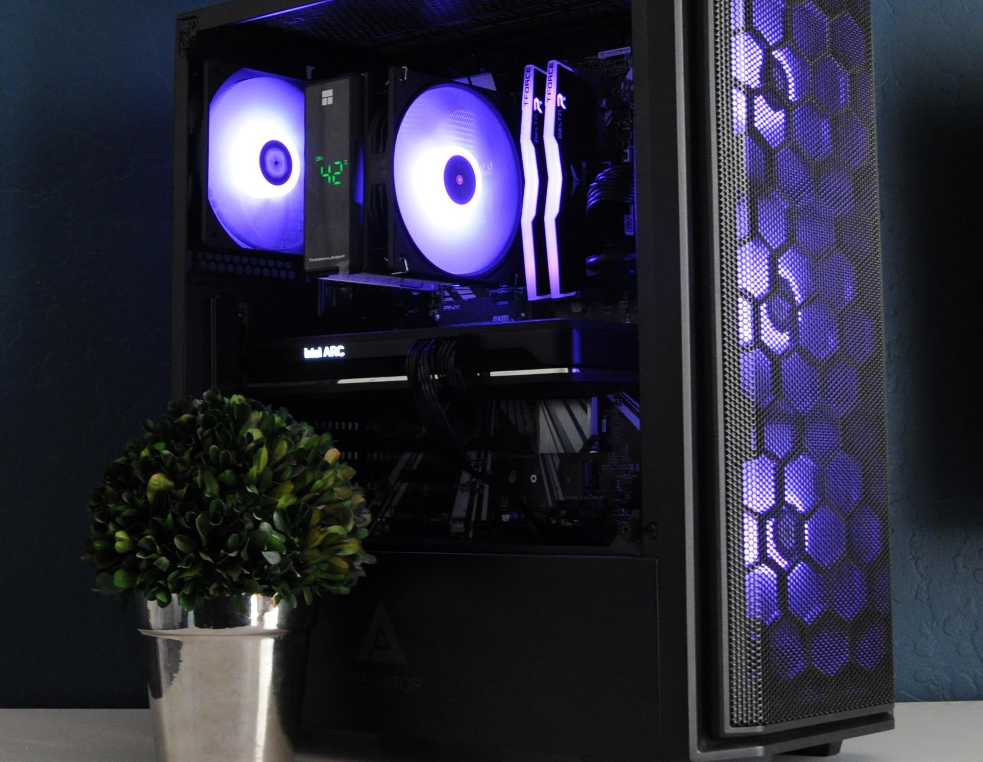 ALL INTEL GAMING PC | WIN 11 READY | ARC A750 | I5 9400F | 16GB RAM | 1TB SSD | ARGB | 1080P/1440P