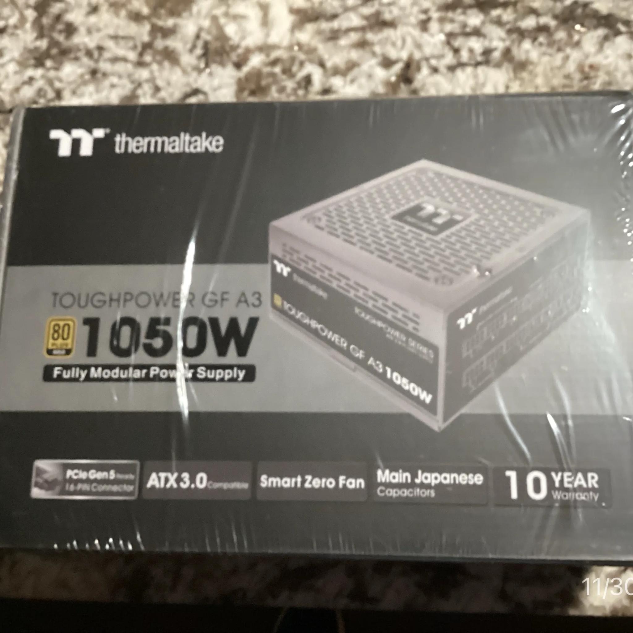 ++ NEW ++ Factory sealed Thermaltake Toughpower GF A3 1050W, 80 Plus Gold Fully Modular Power Supply