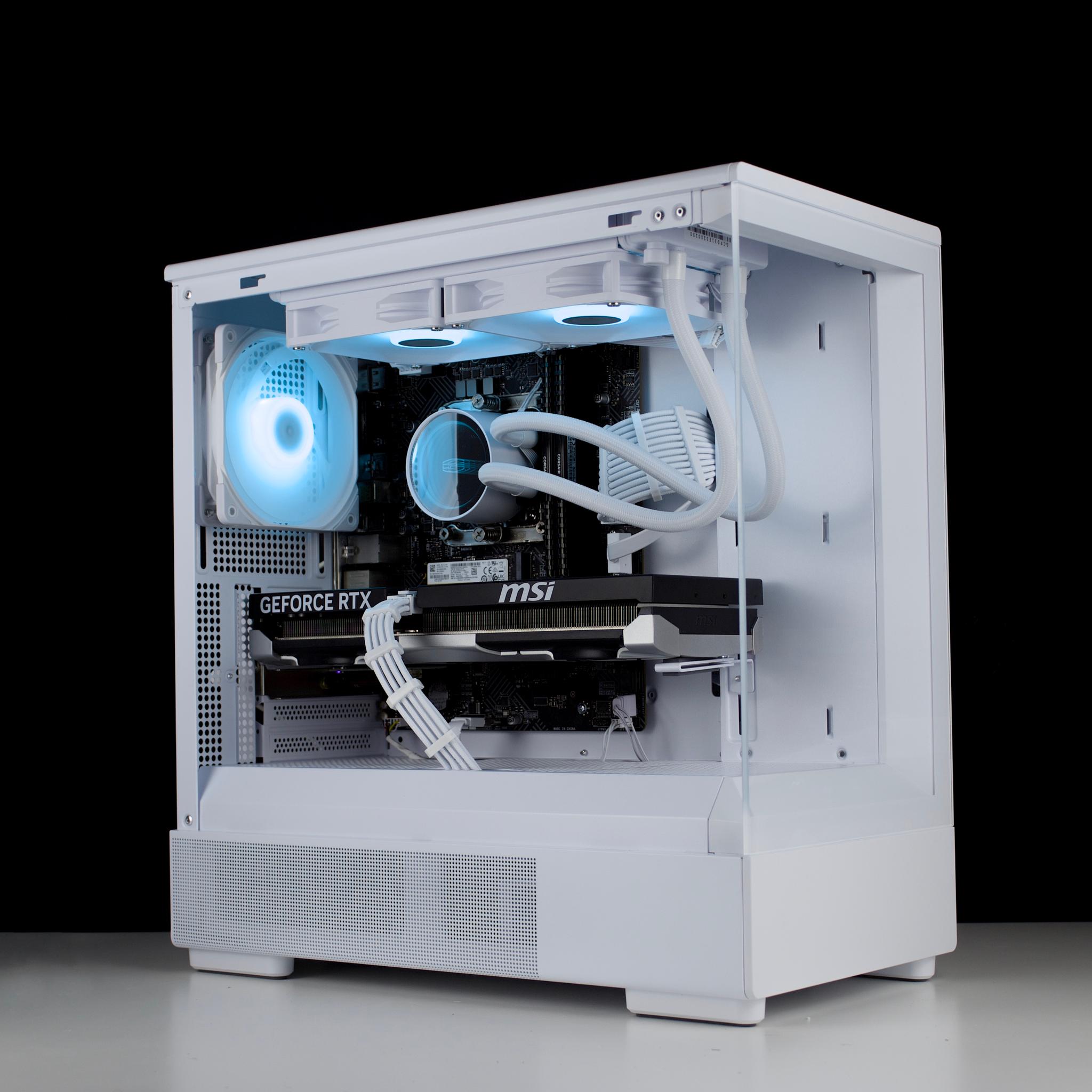 🧊❄️🧊 White Gaming PC – RTX 5060 TI, Intel i5 12600K, 32GB RAM, 1TB SSD - WiFi, BlueTooth 🧊❄️🧊