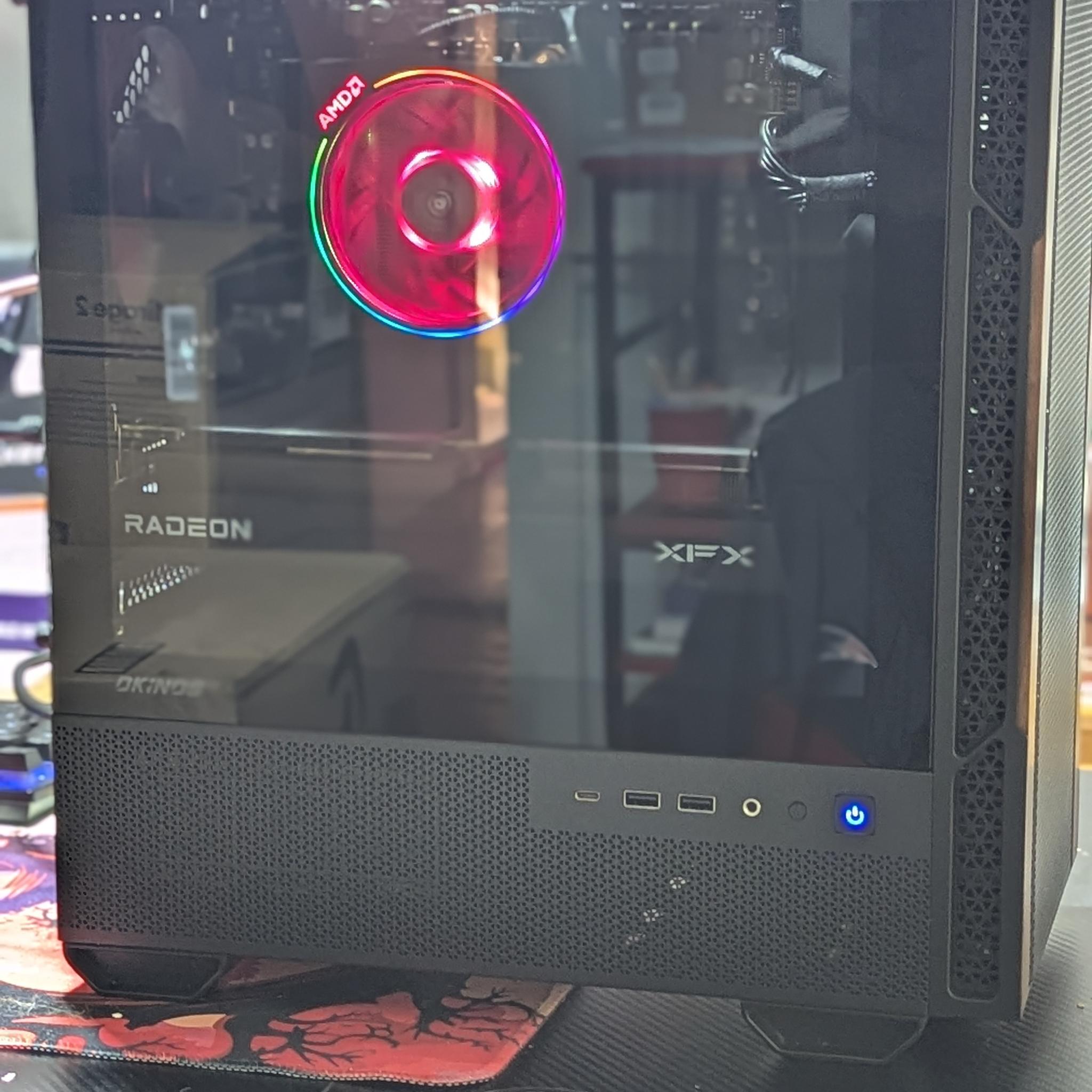 Gaming PC|AMD Ryzen 5 5600|AMD Radeon RX 9060 XT|32 GB DDR4 3200|1 TB NVME SSD|Windows 11 Home