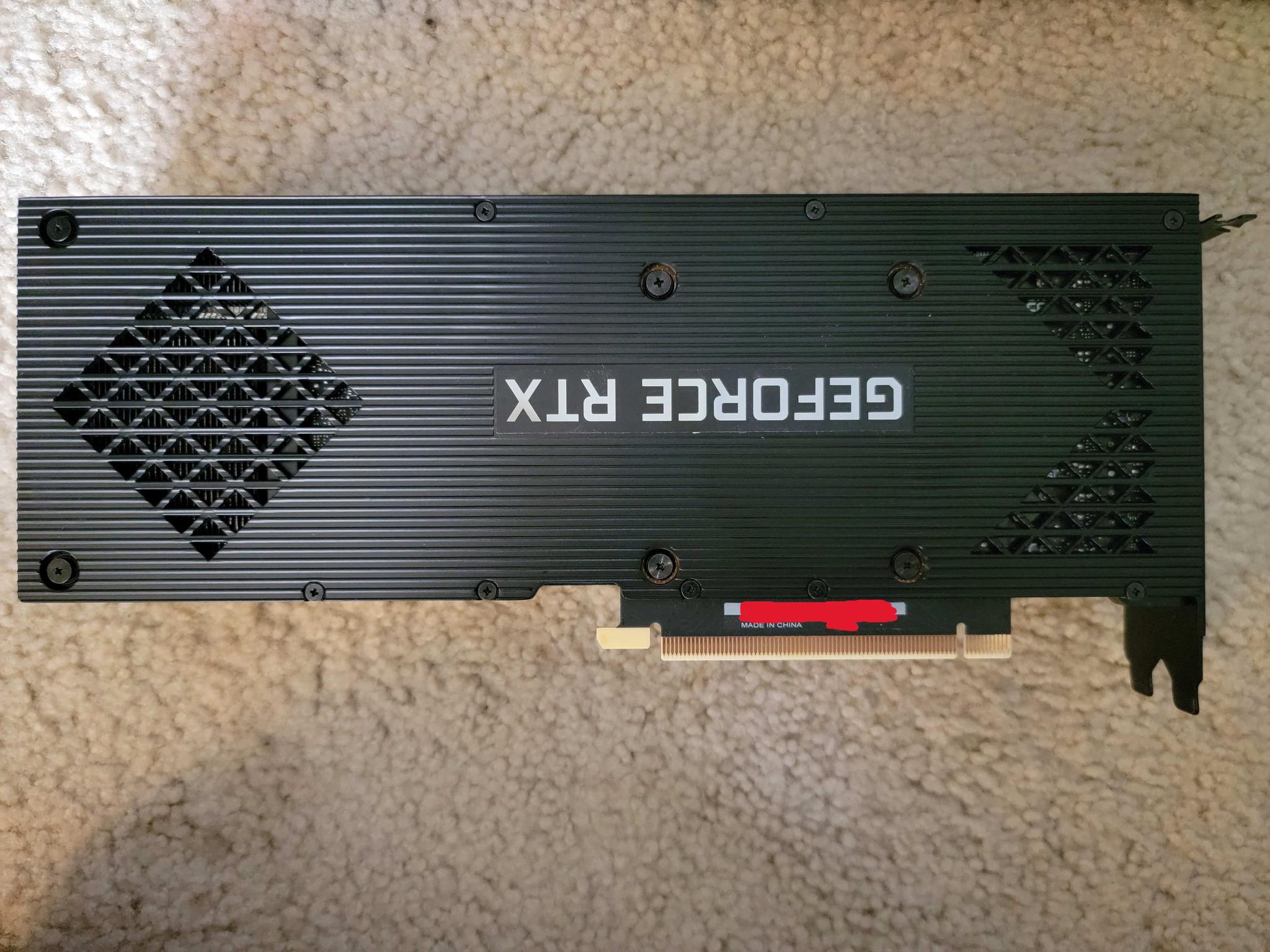 HP OEM RTX 3080 10GB GDDR6X LHR Like New