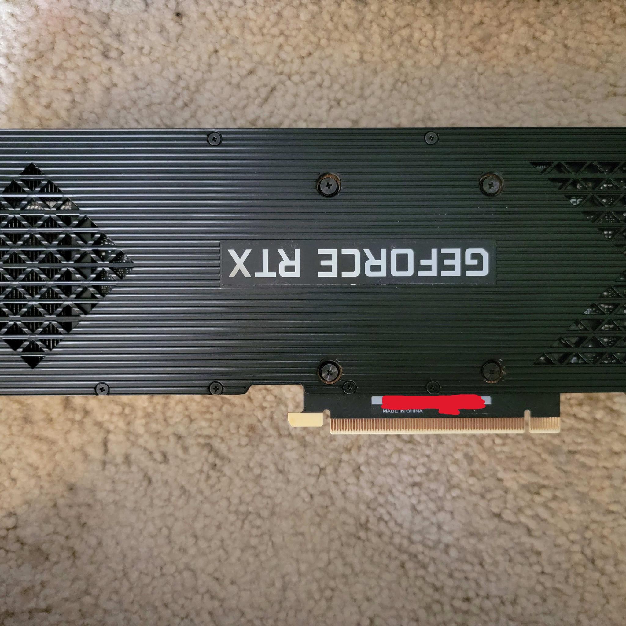 HP OEM RTX 3080 10GB GDDR6X LHR Like New
