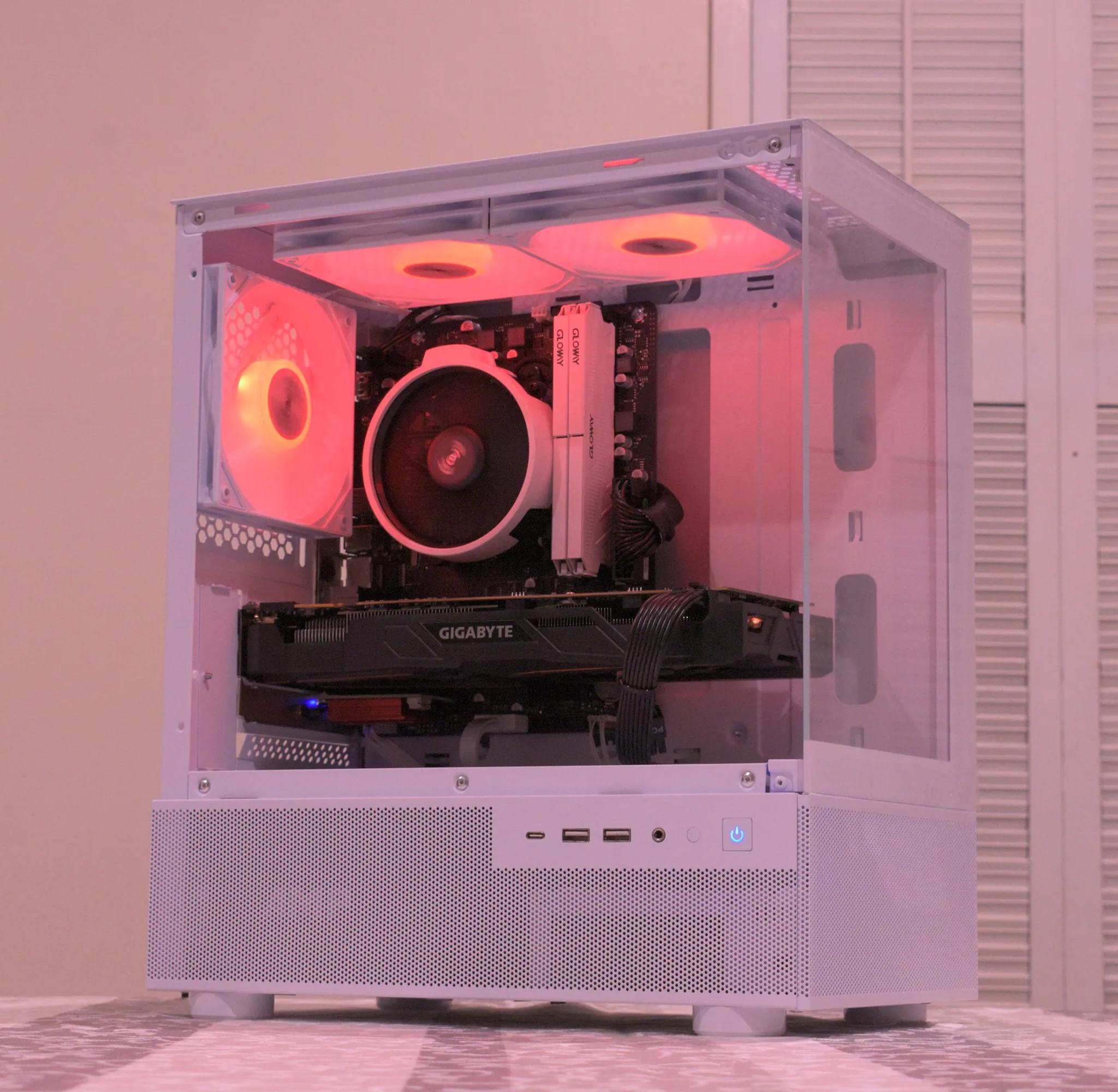 🎮Budget Gamer🎮 Ryzen 5 3600 | GTX 1070 8GB | 16GB DDR4 | 1TB nVME SSD | 1080p White Gaming PC RGB