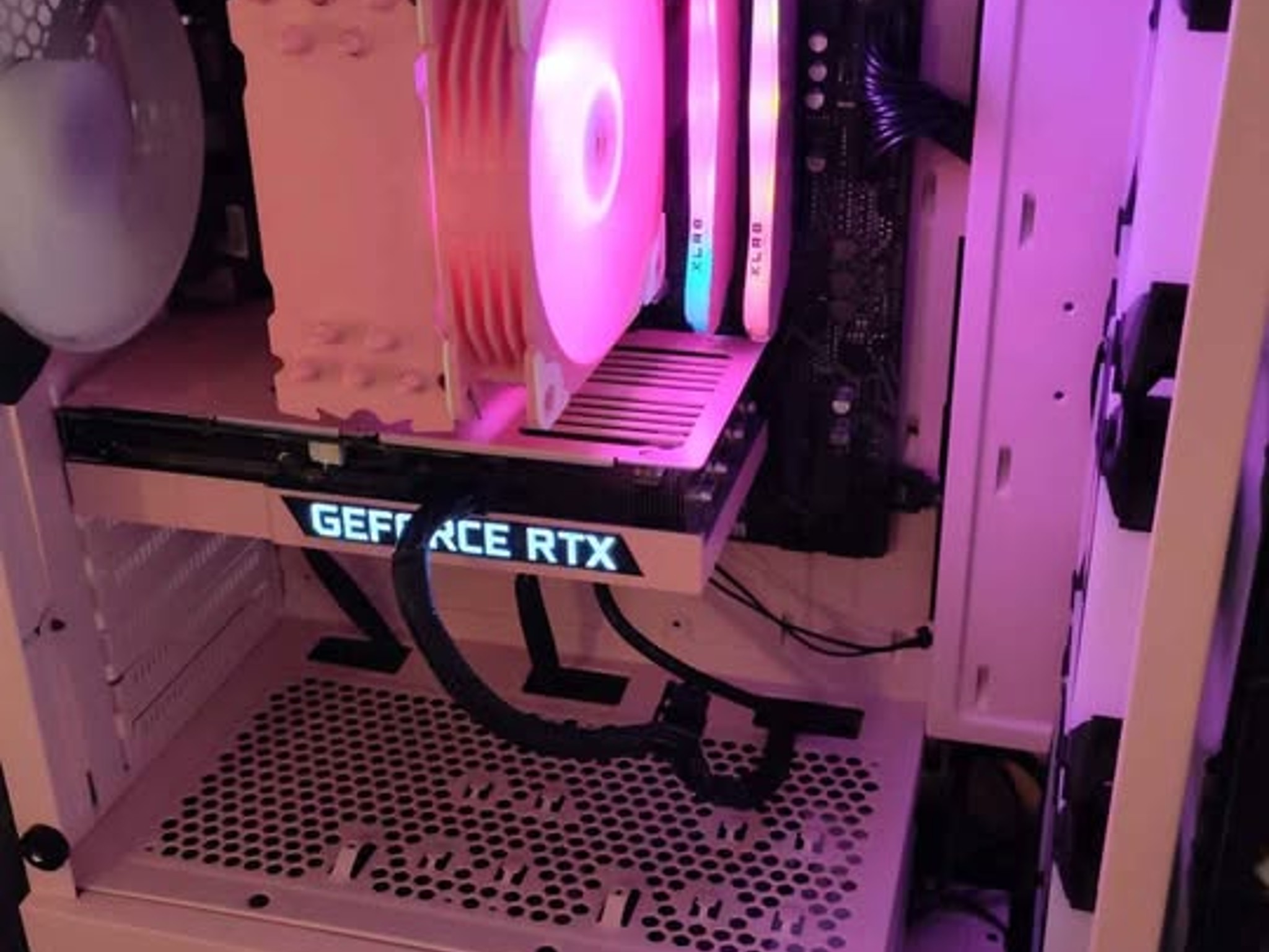 PINK Gaming PC AMD RYZEN 7 5700x RTX 3060Ti 8gb Video Editing Stream Tiktok Kick Twitch