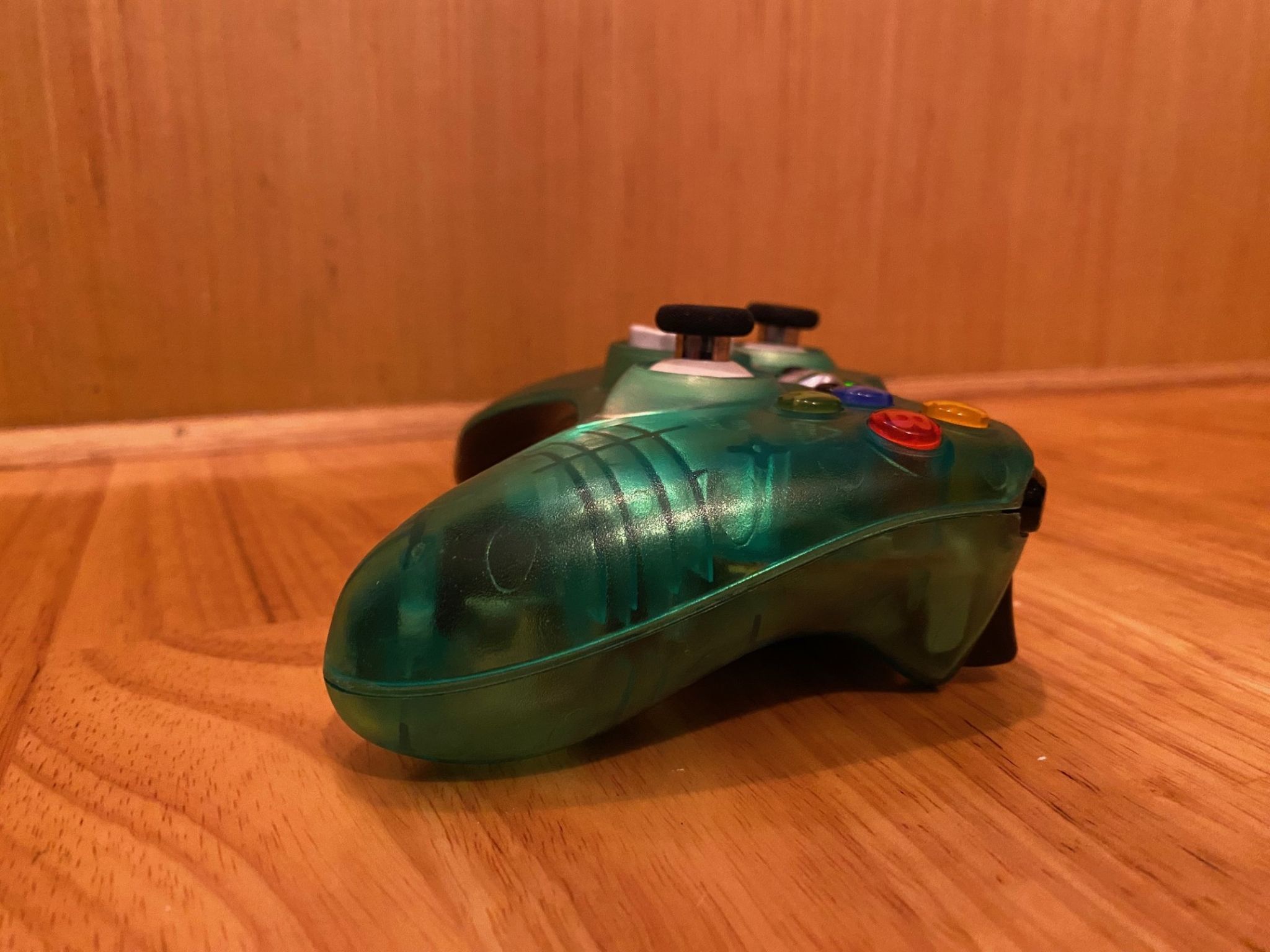 Custom clear green Xbox 360 controller - Hall effect - LEDs - RESTORED