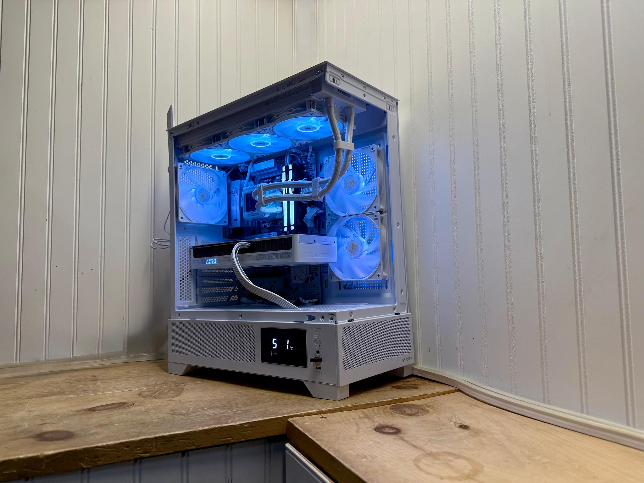 ⚡ FROST TITAN – RTX 5080 + Ryzen 7 9800X3D | 360mm AIO | 32G DDR5 FLAGSHIP 4K GAMING BEAST ⚡