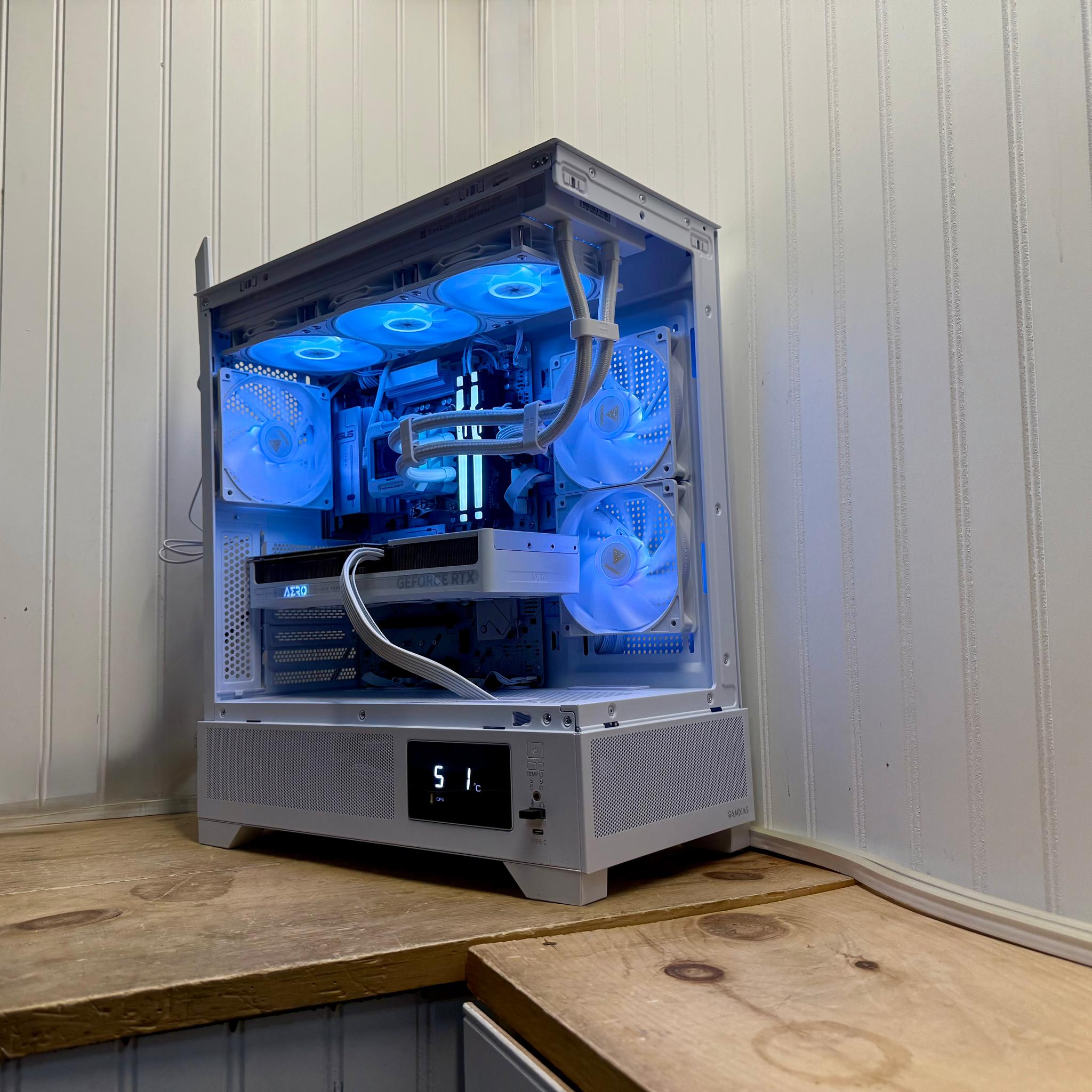 ⚡ FROST TITAN – RTX 5080 + Ryzen 7 9800X3D | 360mm AIO | 32G DDR5 FLAGSHIP 4K GAMING BEAST ⚡
