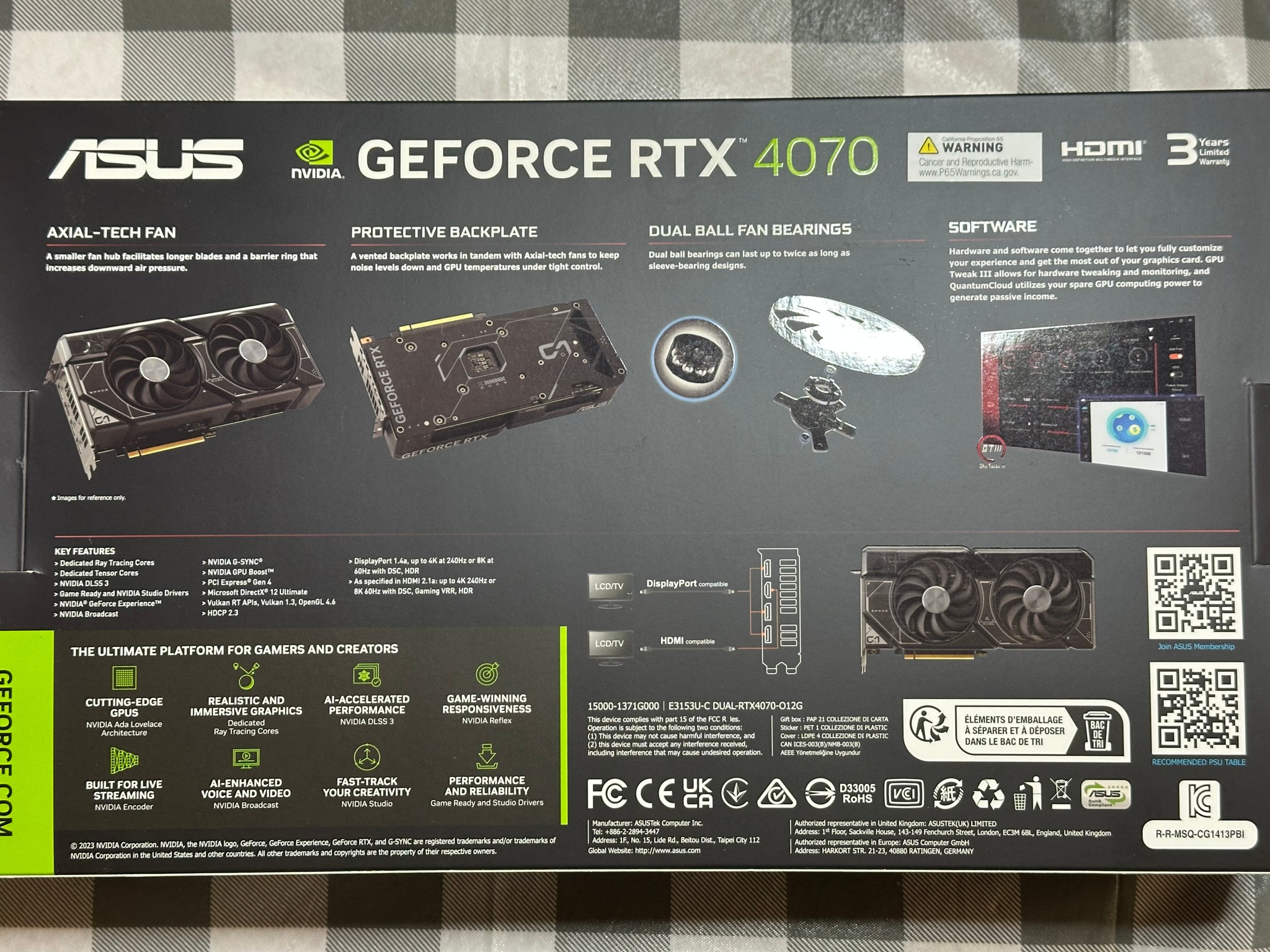 Asus DUAL OC GeForce RTX 4070