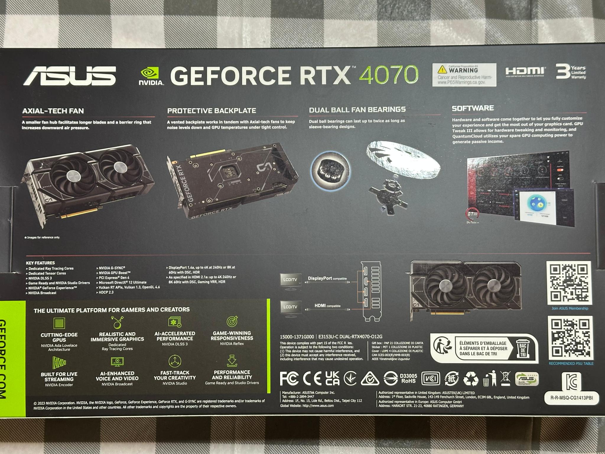Asus DUAL OC GeForce RTX 4070