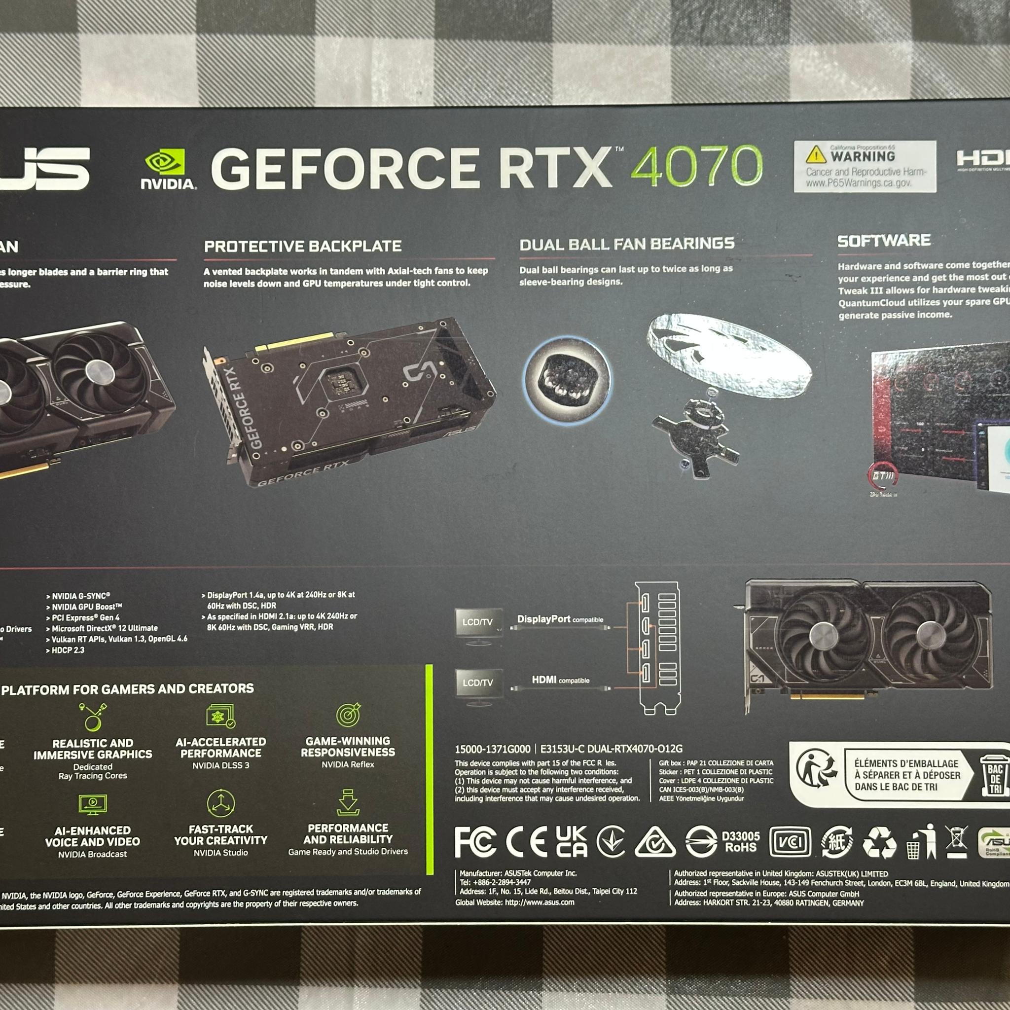 Asus DUAL OC GeForce RTX 4070