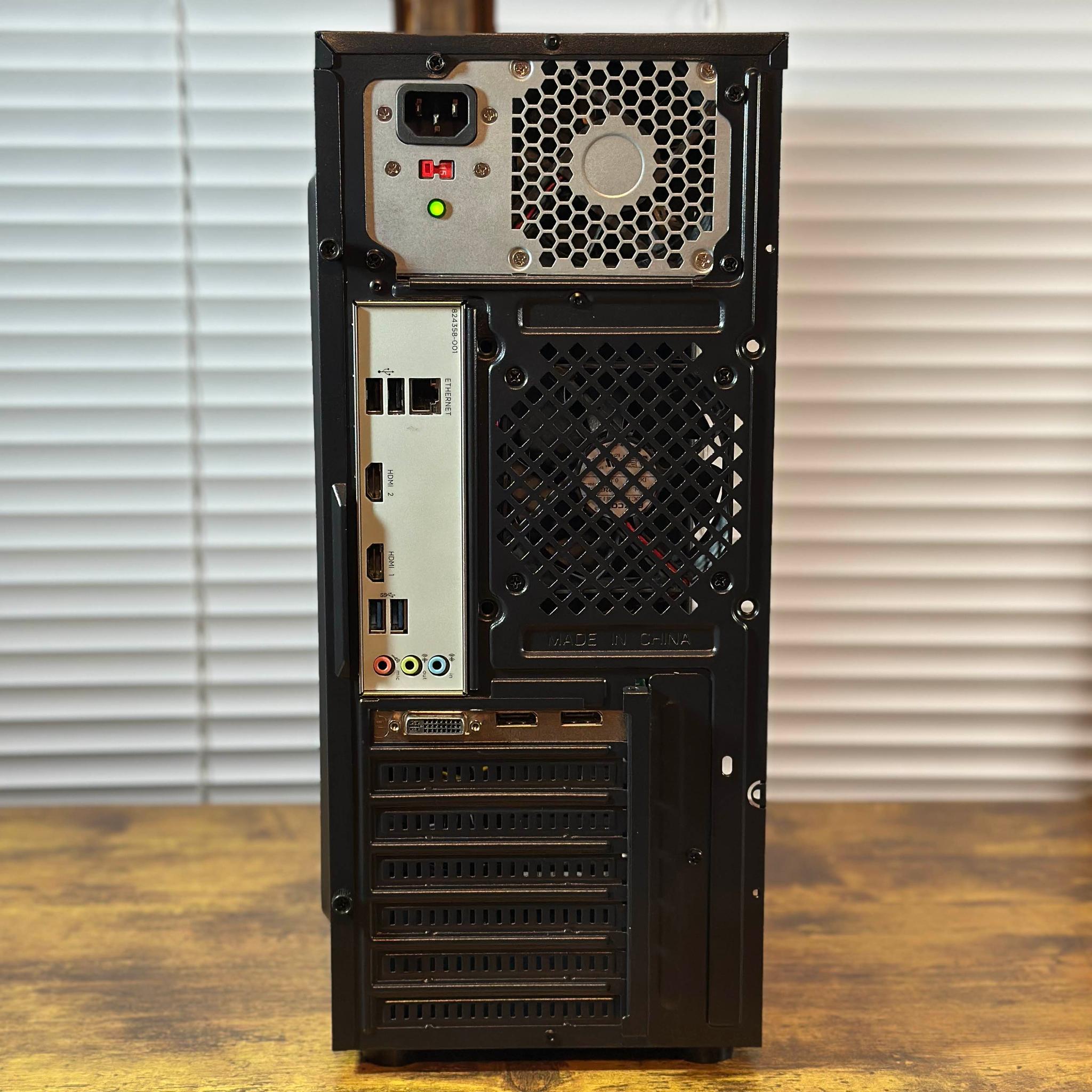 AMD 4GB GPU | Intel i5 6400 | 12GB DDR3 | 1.25TB Storage | Win11 | WIFI | 1080P Budget Gaming PC