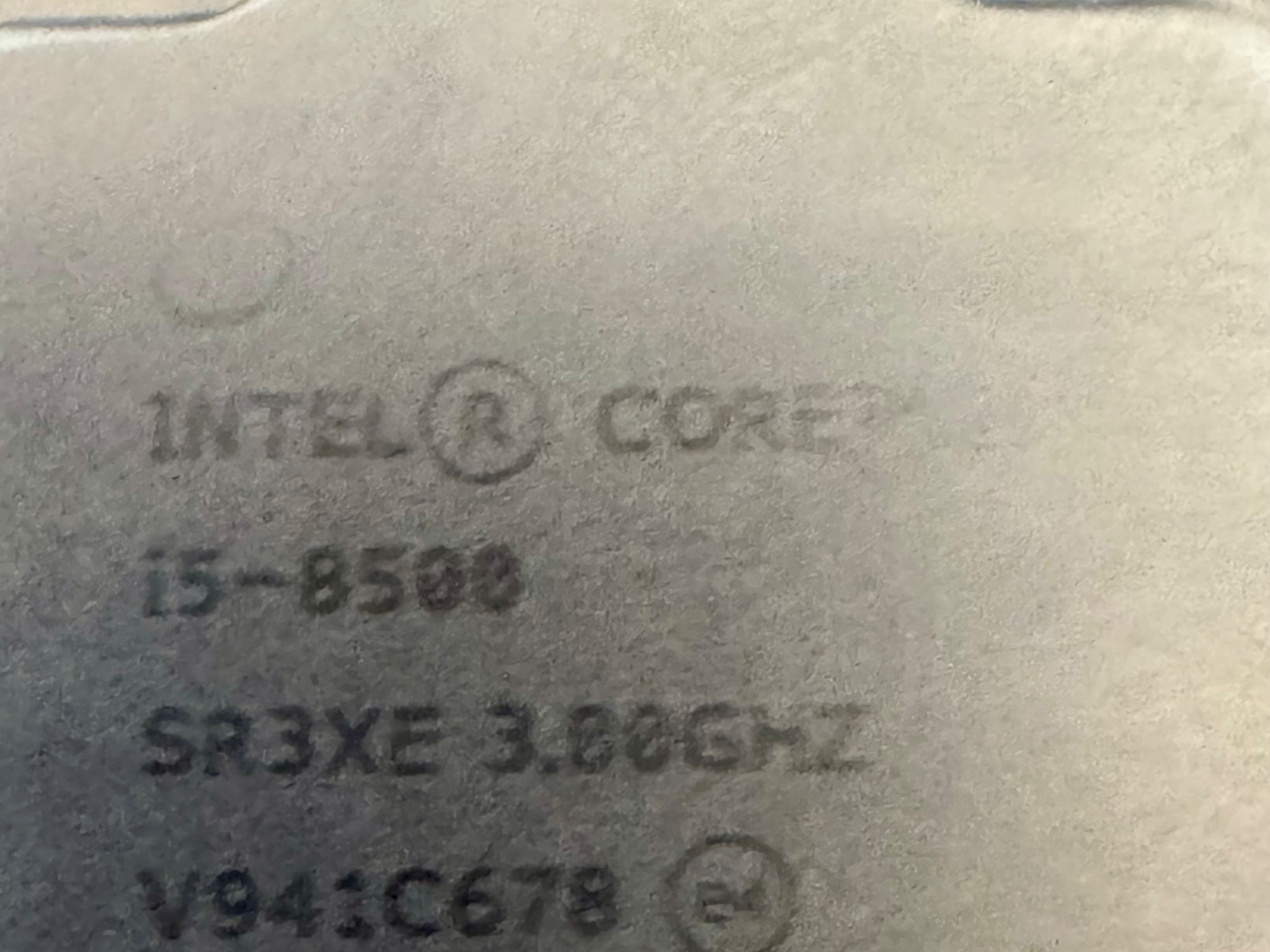 Intel 8th Gen Core i5-8500 SR3XE 3.0GHz (Turbo 4.1GHz) 6-Core 9MB LGA-1151 CPU