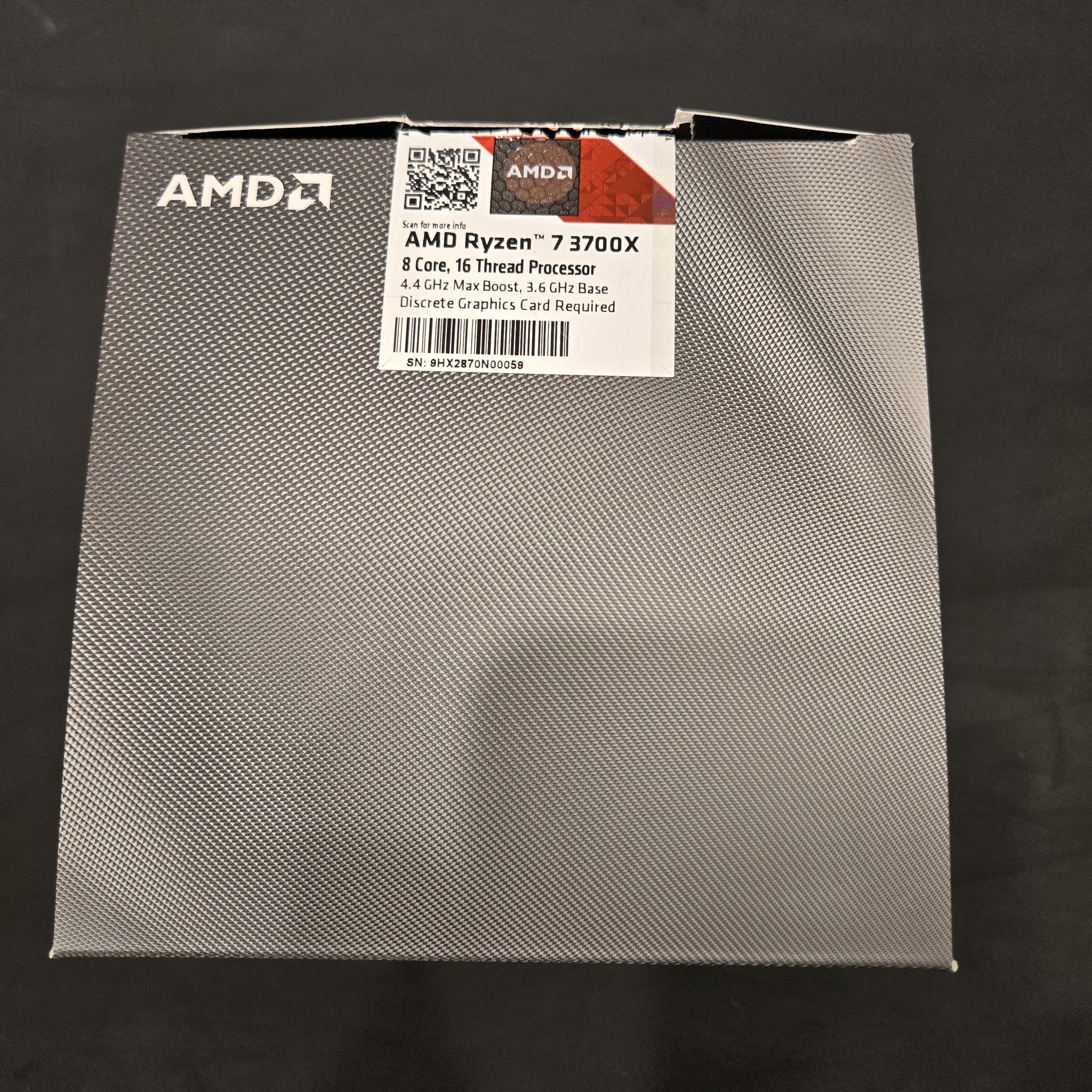 AMD Ryzen 7 3700X 8-Core, 16-Thread Unlocked Desktop Processor (AM4 Socket)