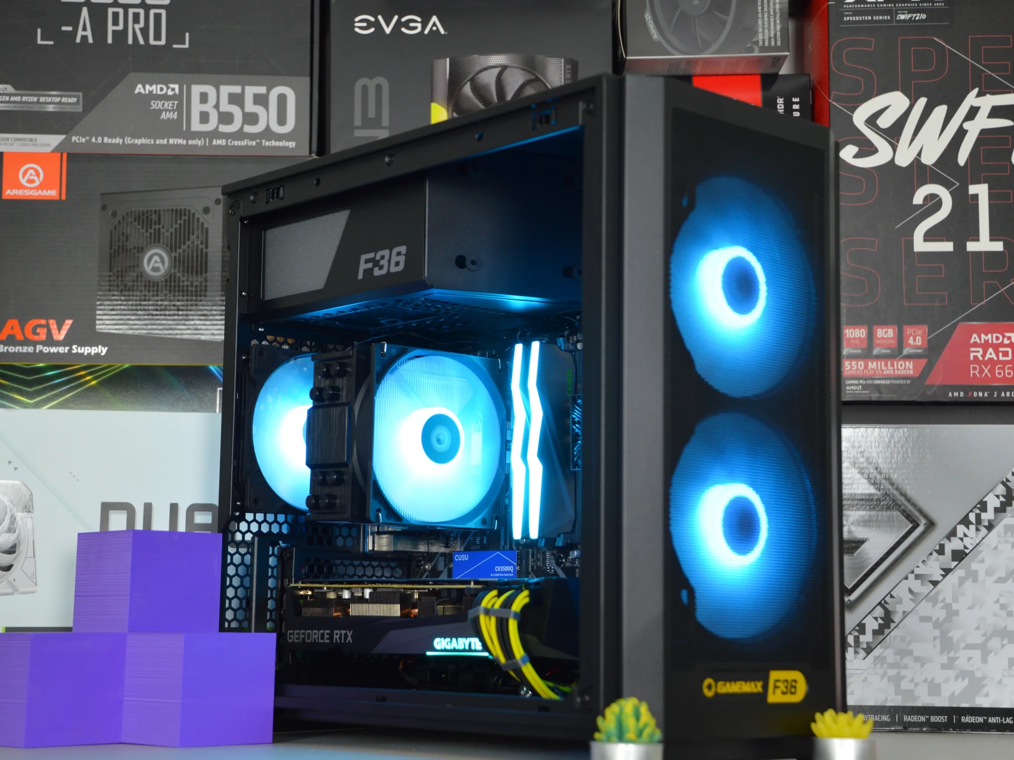 ☀️☀️| RTX 3070 8GB | RYZEN 5 5600X | 16GB DDR4 RGB RAM | 1TB NVME SSD | Solar Flare 2.0 |