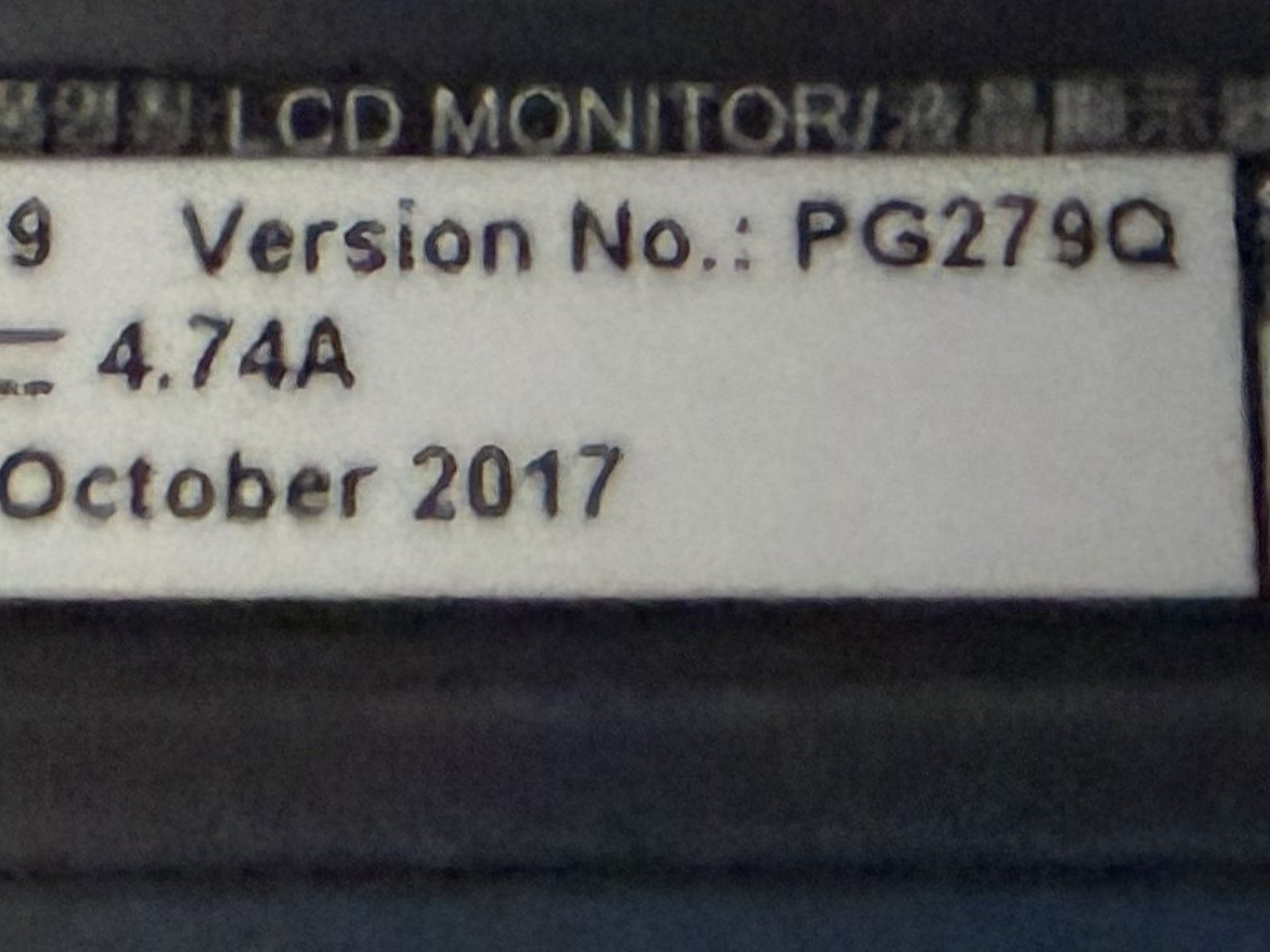 Asus PG279Q ROG Swift 27-inch 165Hz Gaming Monitor