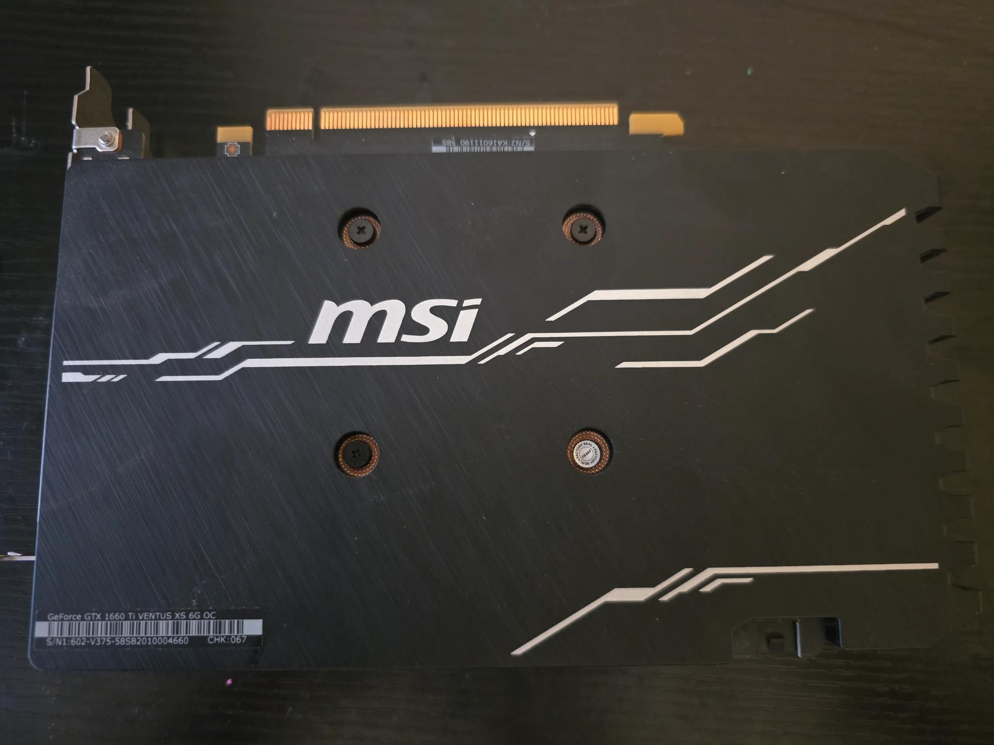 MSI GeForce GTX 1660 Ti VENTUS XS OC Graphics Card
