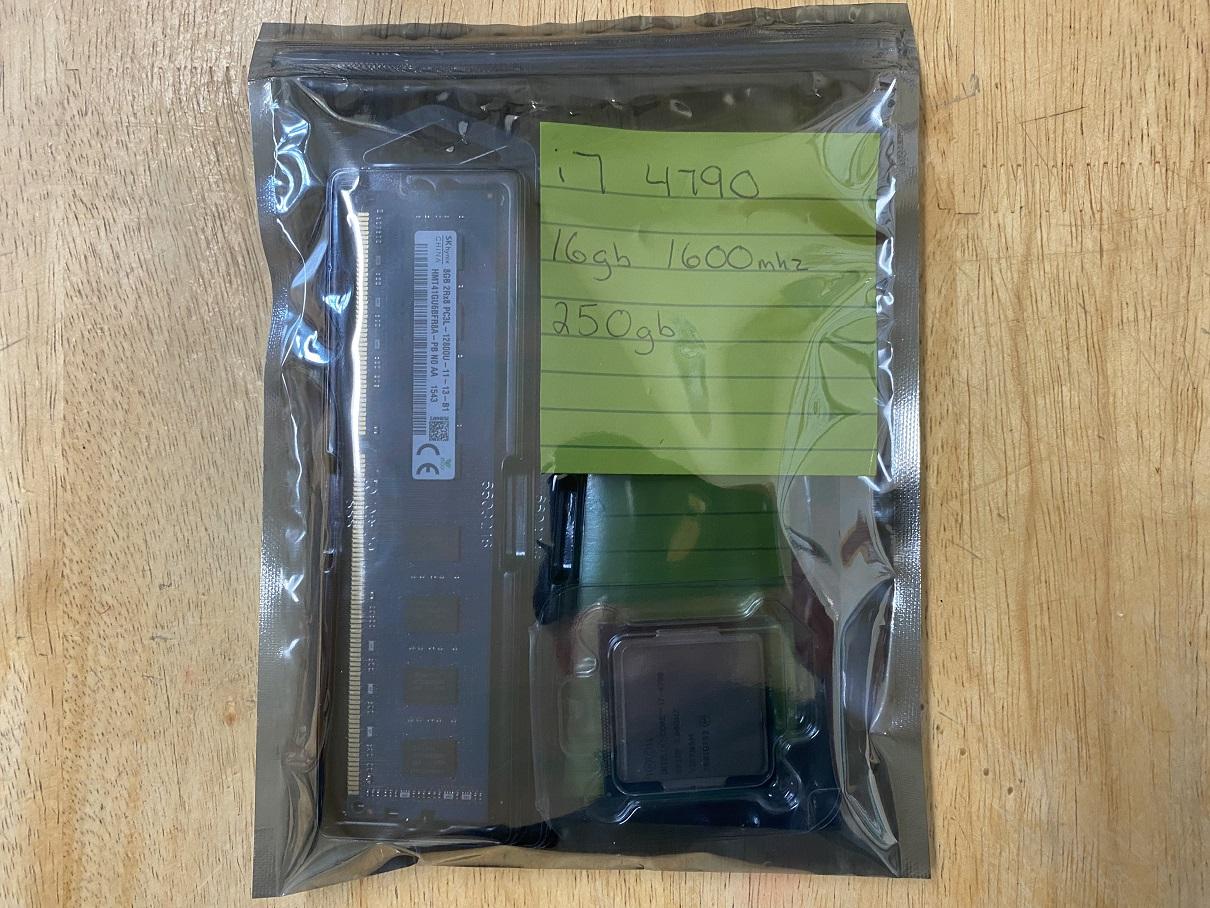 Combo Bag - Core i7 (4th gen), 16gb DDR3 1600MHz (8x2), 250gb SSD