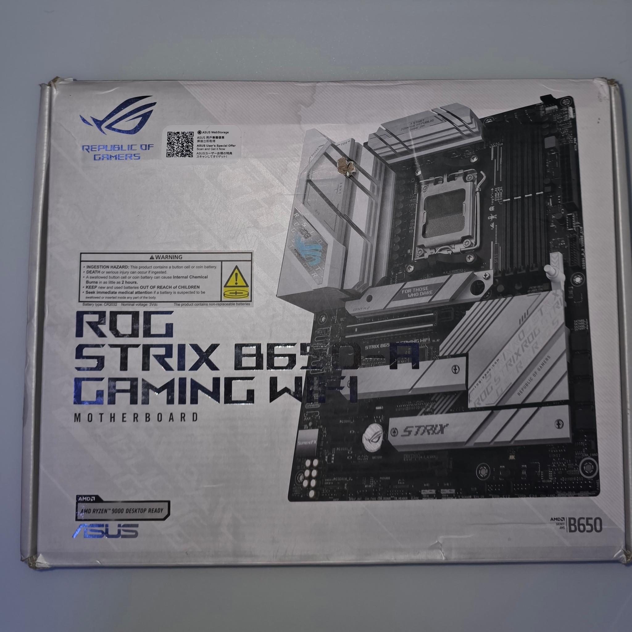 ASUS ROG Strix B650-A Gaming WiFi (White) - Brand New, Never Used