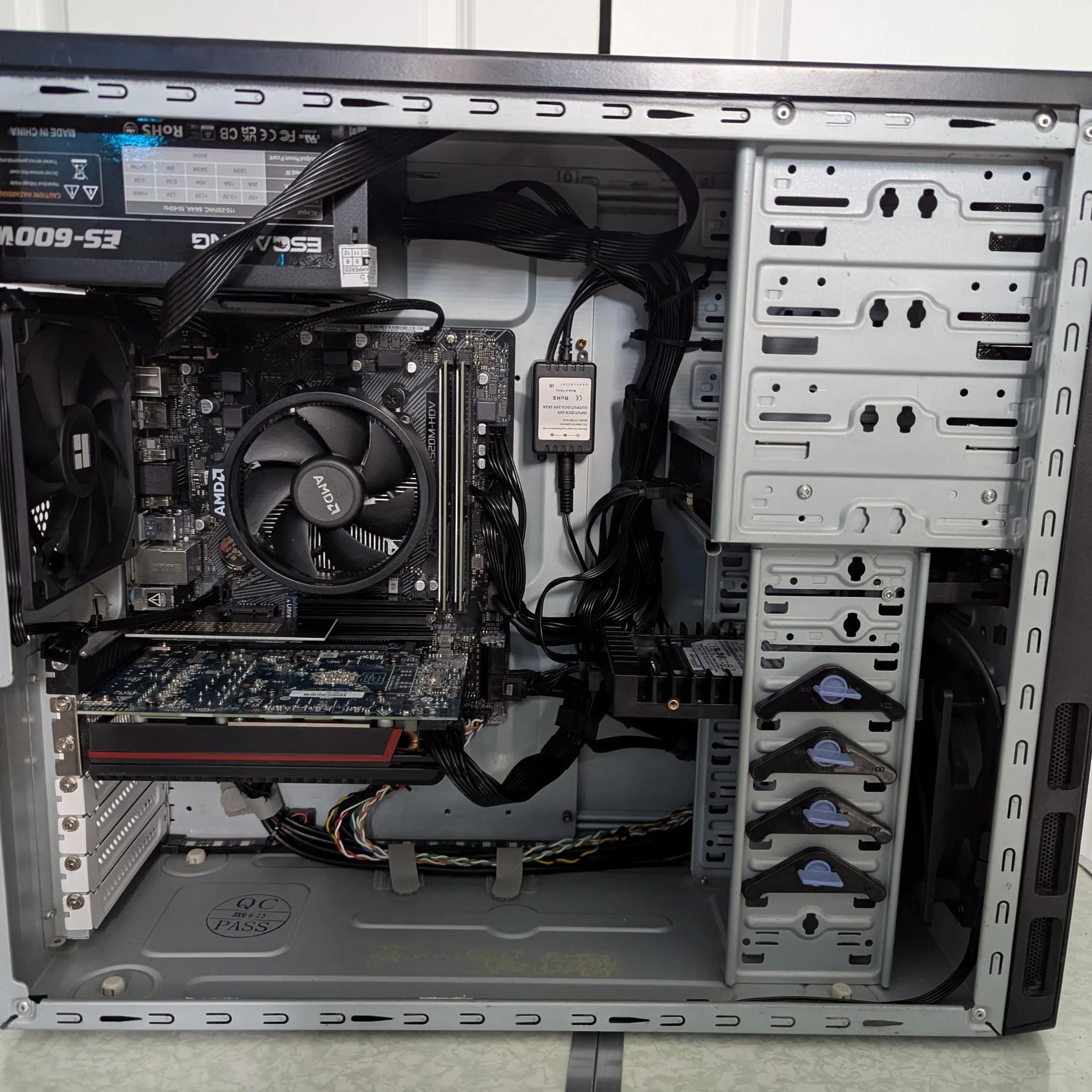 Ryzen 5 4650G | 16GB RAM | 512GB (2x256GB) NVMe |  RX 580 8GB GPU | 1TB HDD | WiFi+BT  | Gaming PC