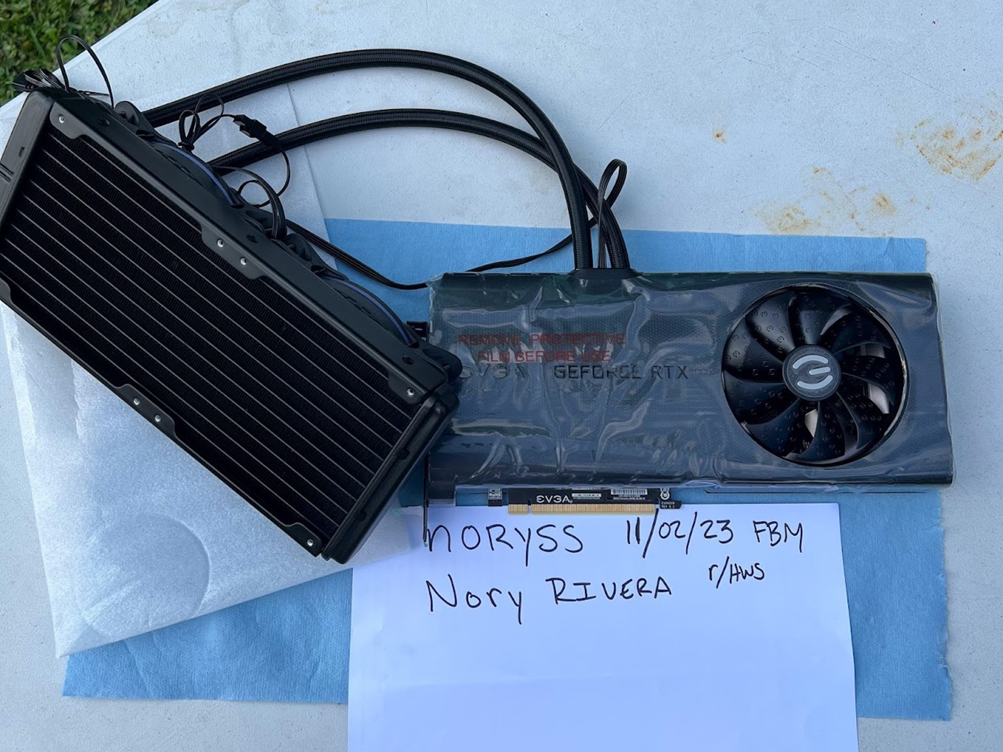 EVGA RTX 3080 FTW3 ULTRA converted to HYBRID