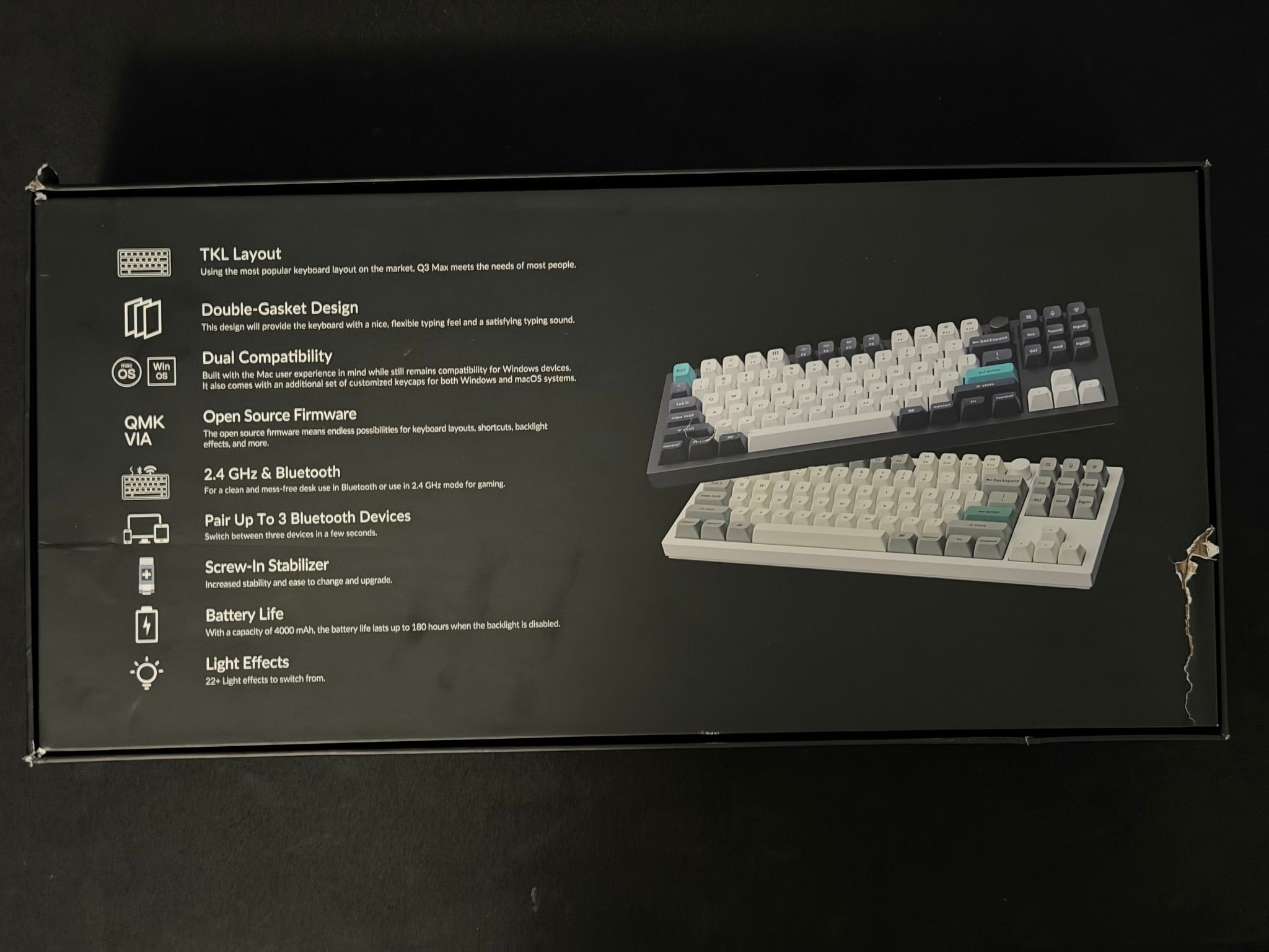Keychron Q3 Max Wireless RBG Mechanical Keyboard