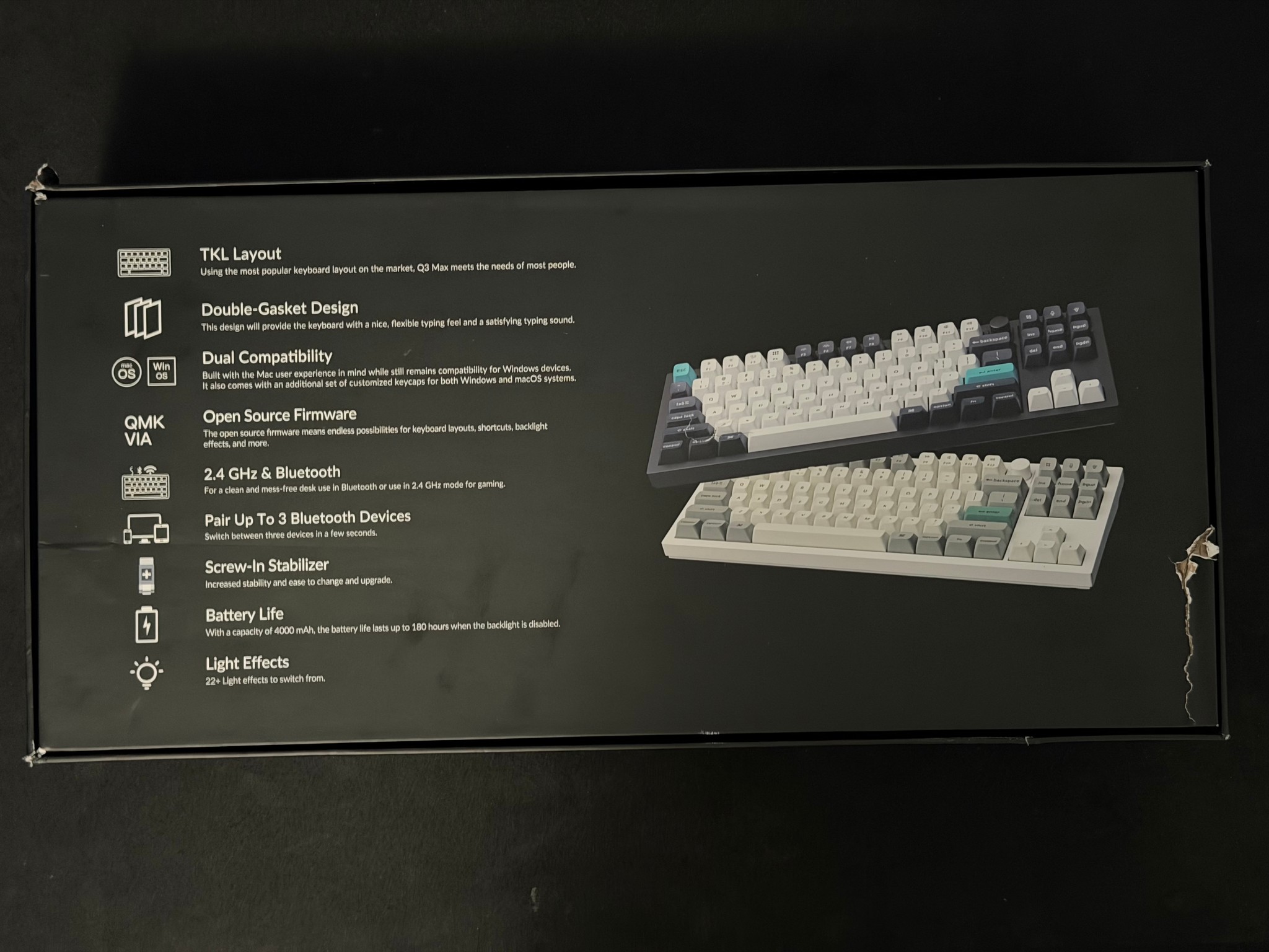 Keychron Q3 Max Wireless RBG Mechanical Keyboard