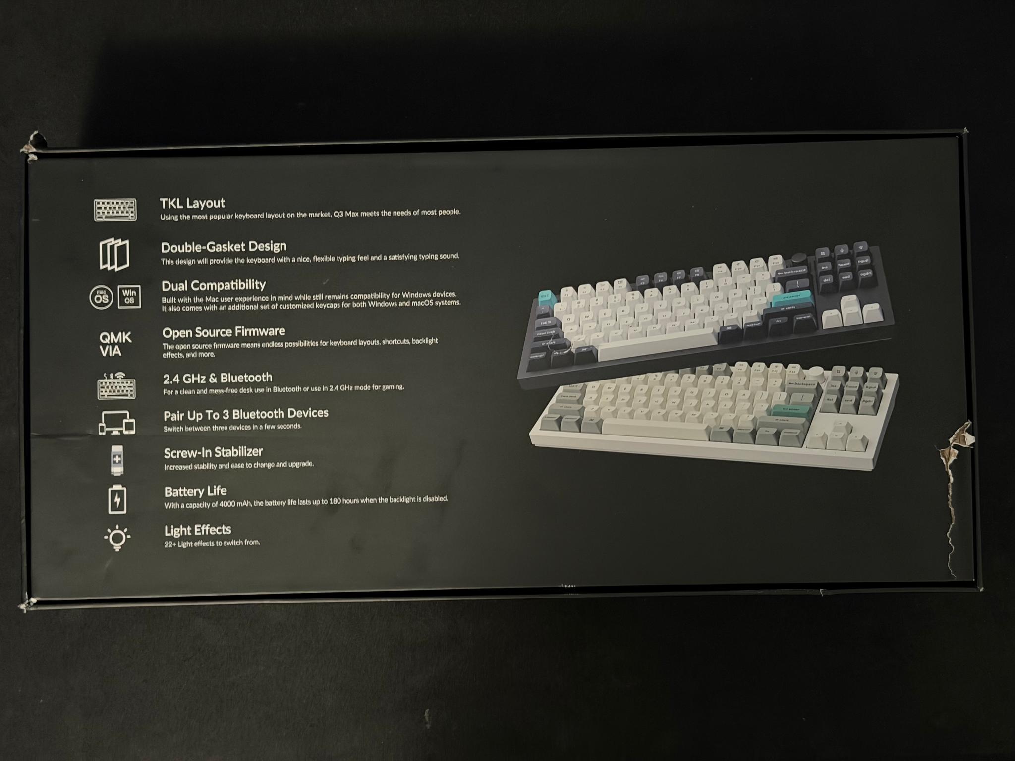 Keychron Q3 Max Wireless RBG Mechanical Keyboard