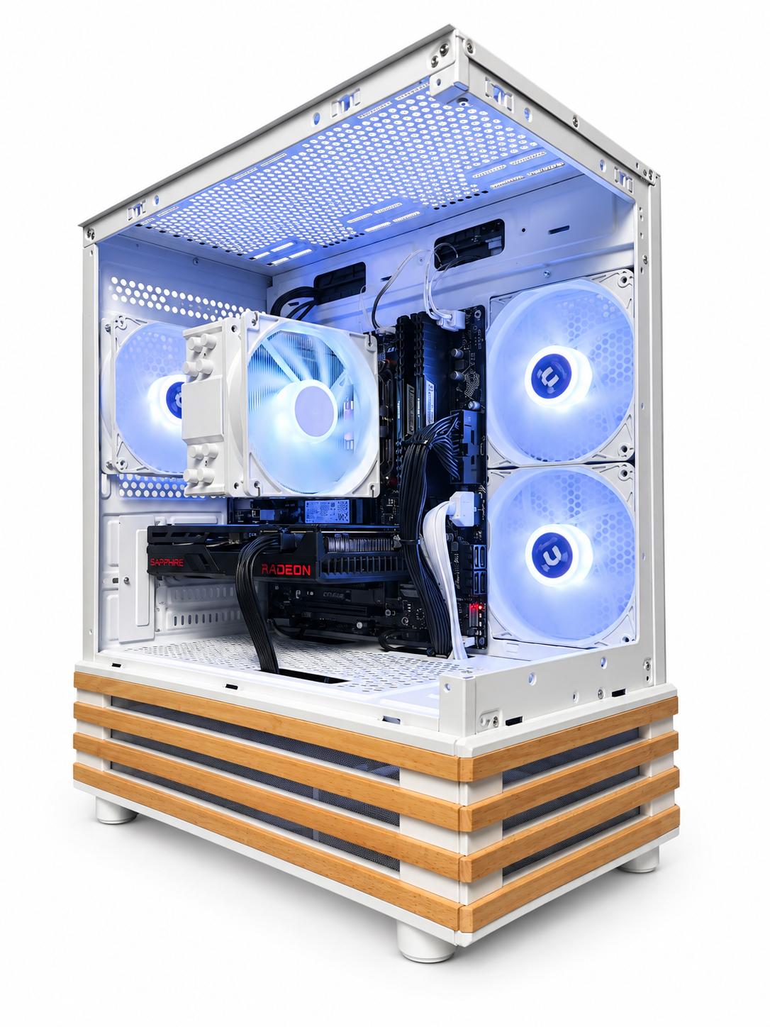 RX 6600 | Ryzen 5 5500 | 16GB DDR4 | 256GB SSD + 1TB HDD | WIFI+BT | Win 11 Home "Ice Cap"