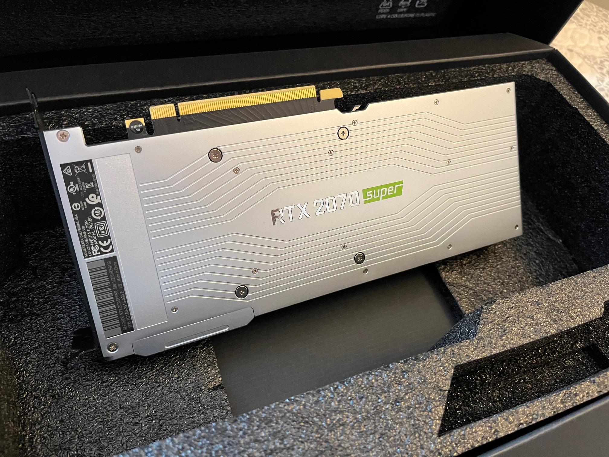 NVidia RTX 2070 Super Founder's Edition GPU! [USED]