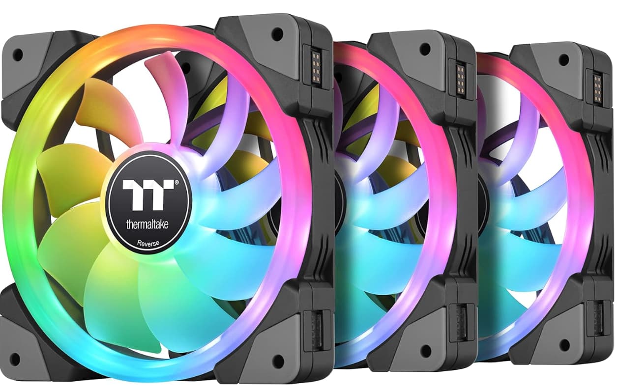 BNIB SWAFAN EX 14 RGB PC Cooling Thermaltake Fan, 3 Fans