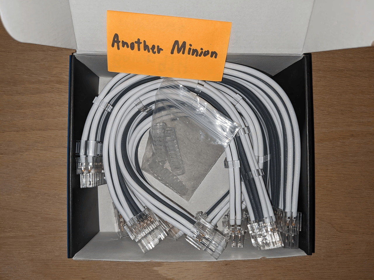 White and Grey PSU Extension Cable Kit