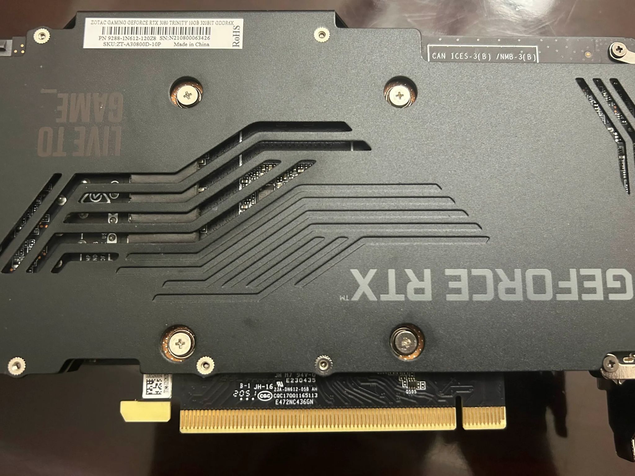 Zotac RTX 3080 Trinity 10GB