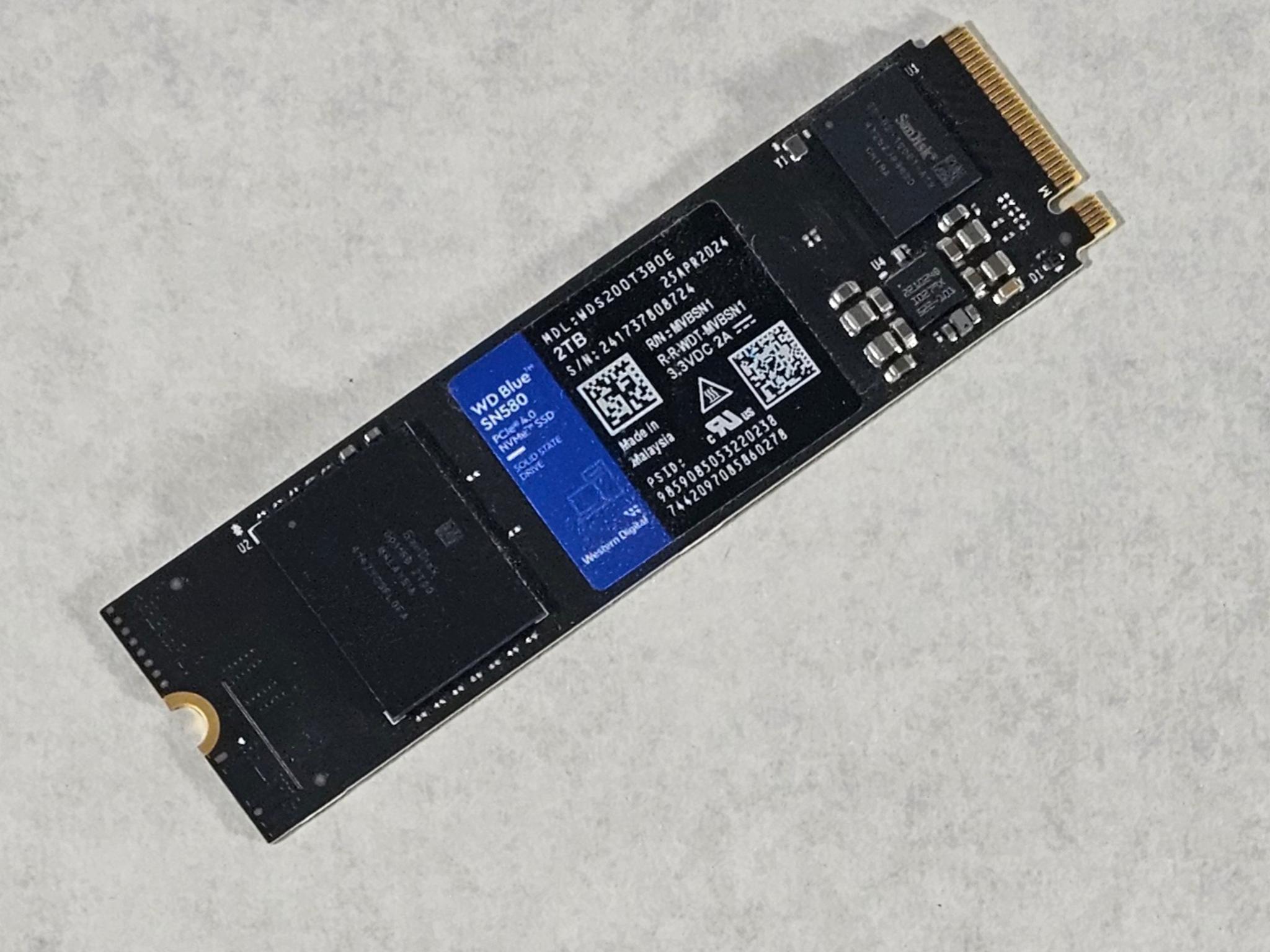 2TB NVMe M.2 SSD WD Blue SN580