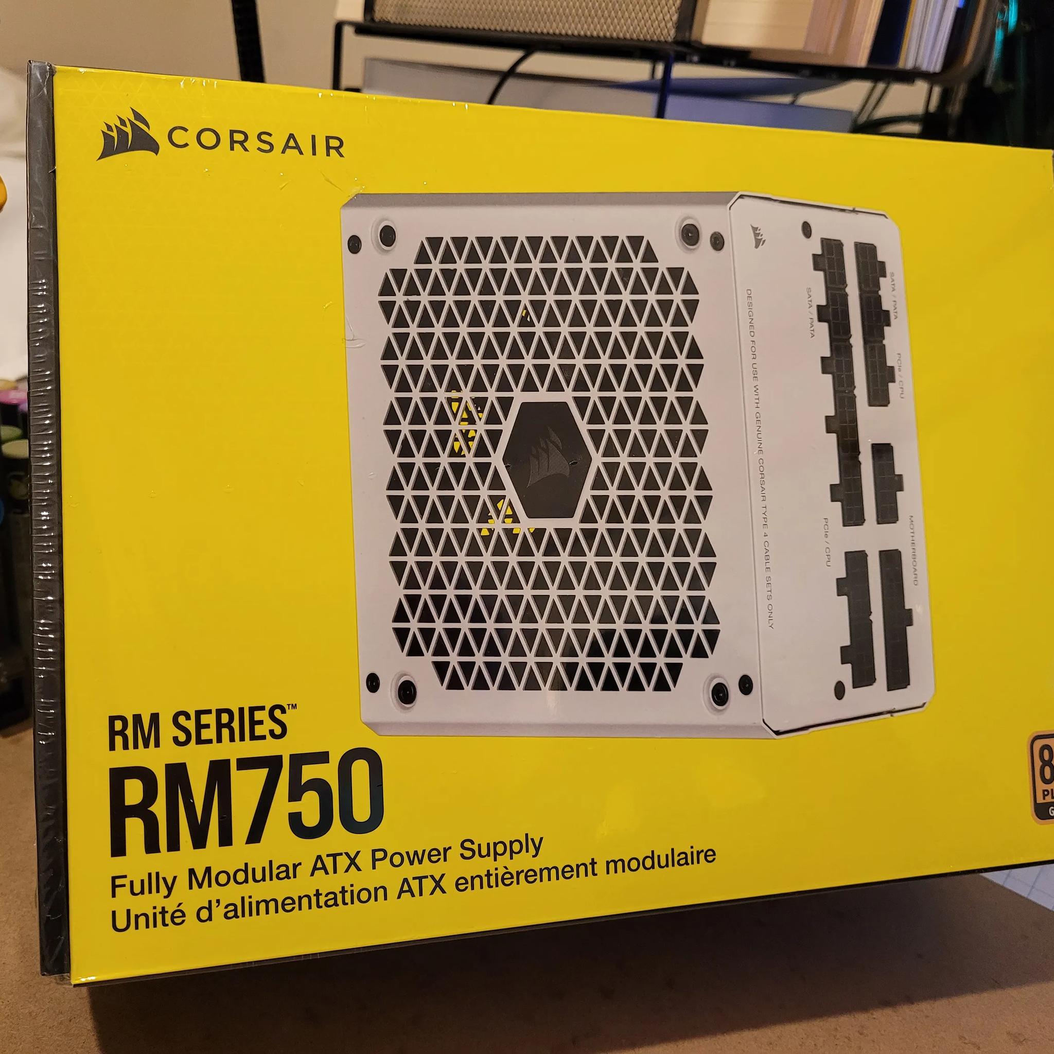 Corsair RM750 W 80+ Gold Certified Fully Modular ATX Power Supply (NEW UNOPENED)