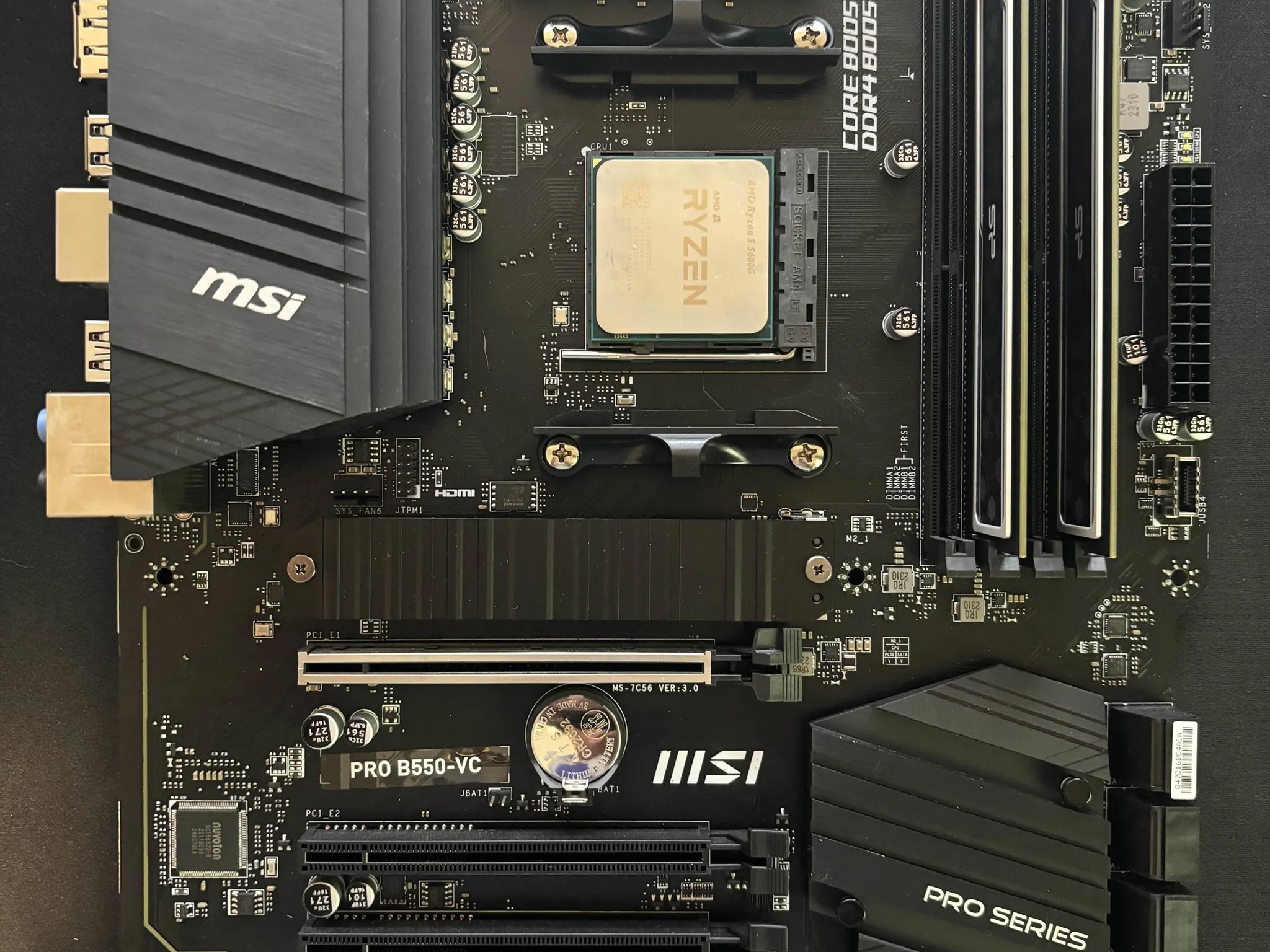 MSI PRO B550-VC ATX AM4 Motherboard