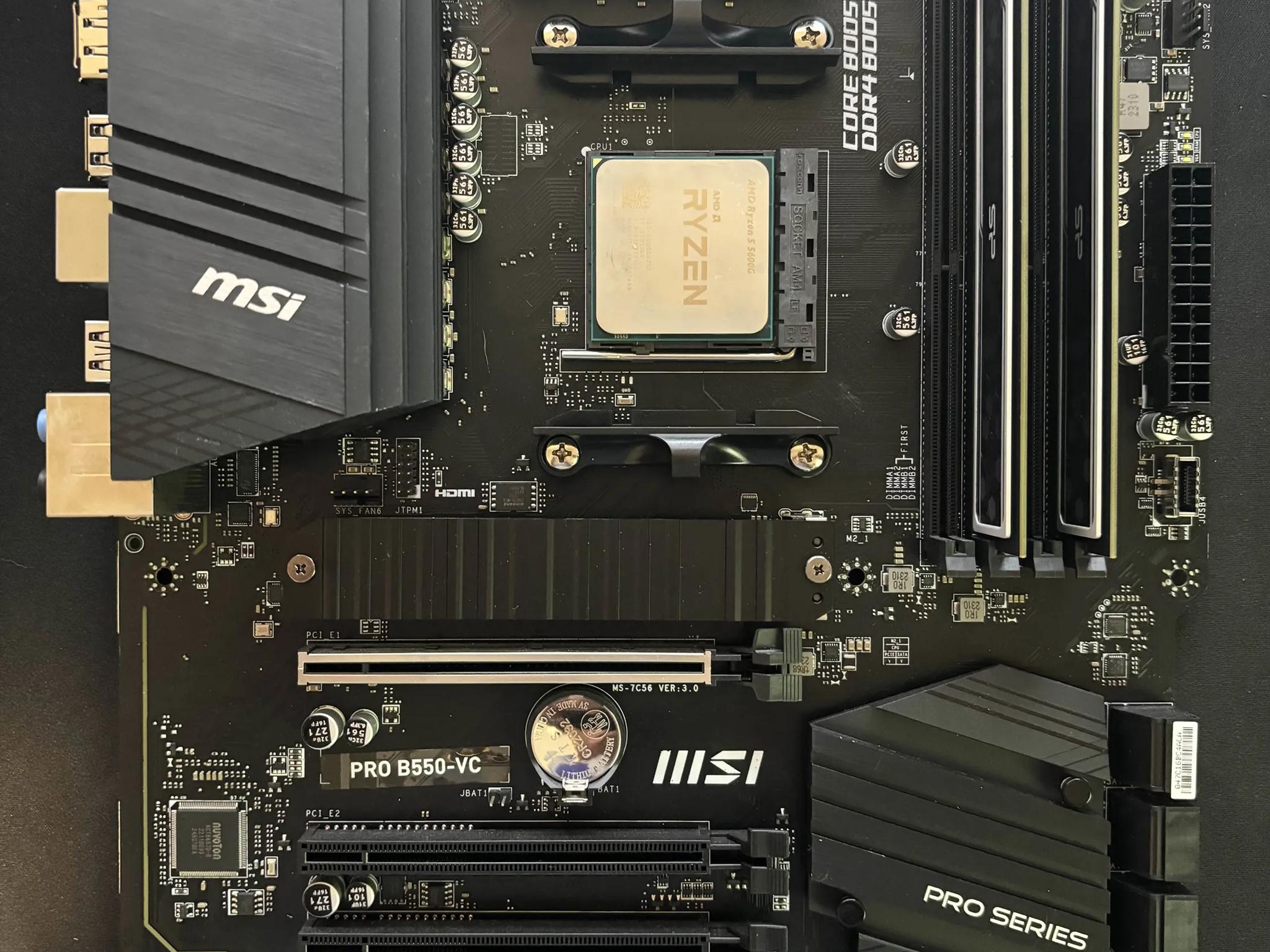 MSI PRO B550-VC ATX AM4 Motherboard
