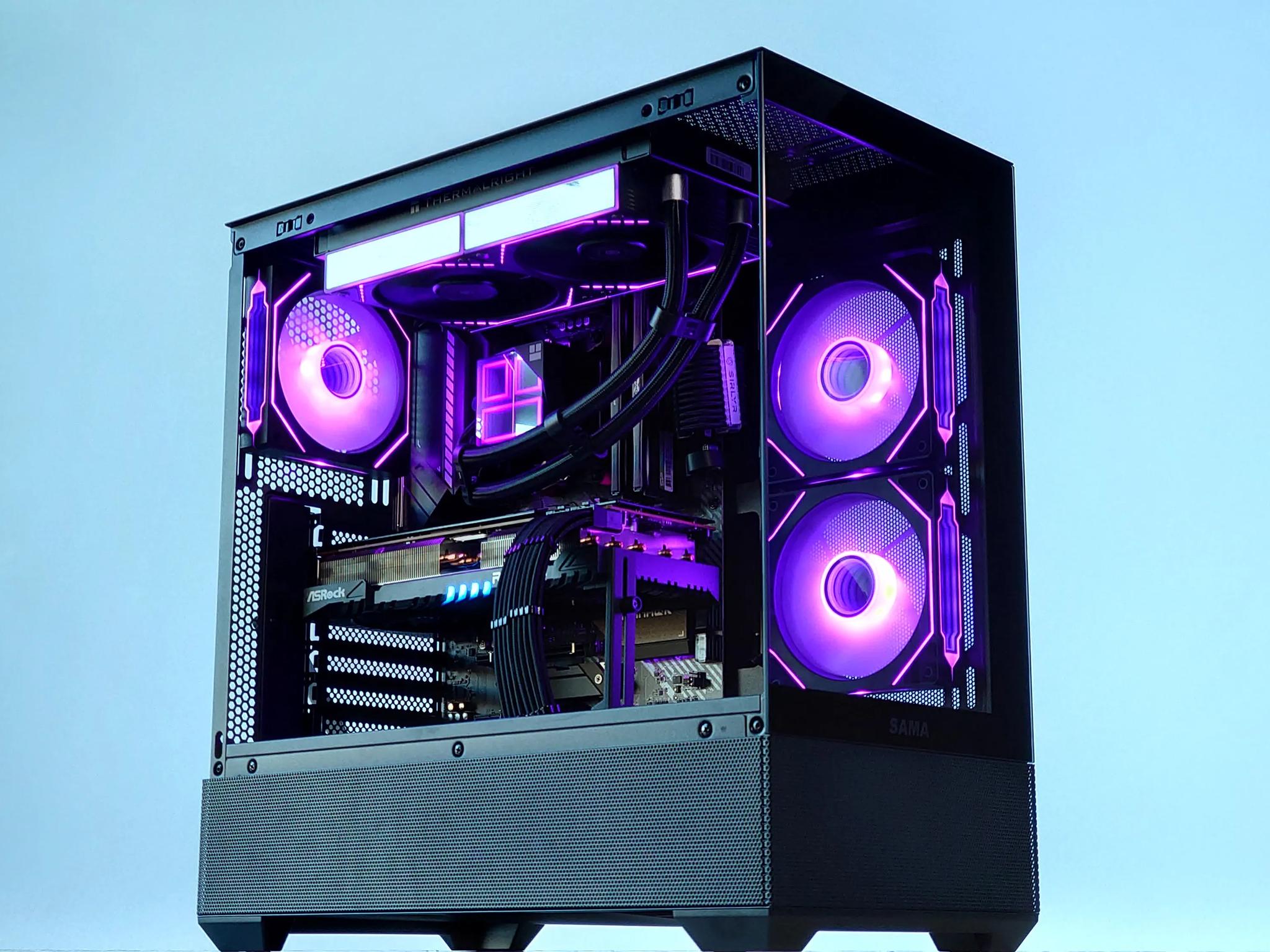 💧🧬Liquid Cooled Gaming PC🚀 AMD RX 7800 XT 16GB🚀AMD Ryzen 7 5700X3D 3D V-Cache🚀 32GB DDR4🚀1TB SSD