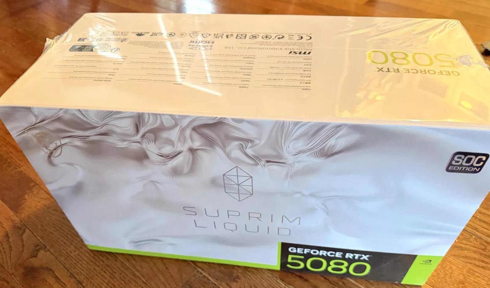 RTX 5080 Suprim Liquid + 1000 Watt MSI MPG Power Supply!!