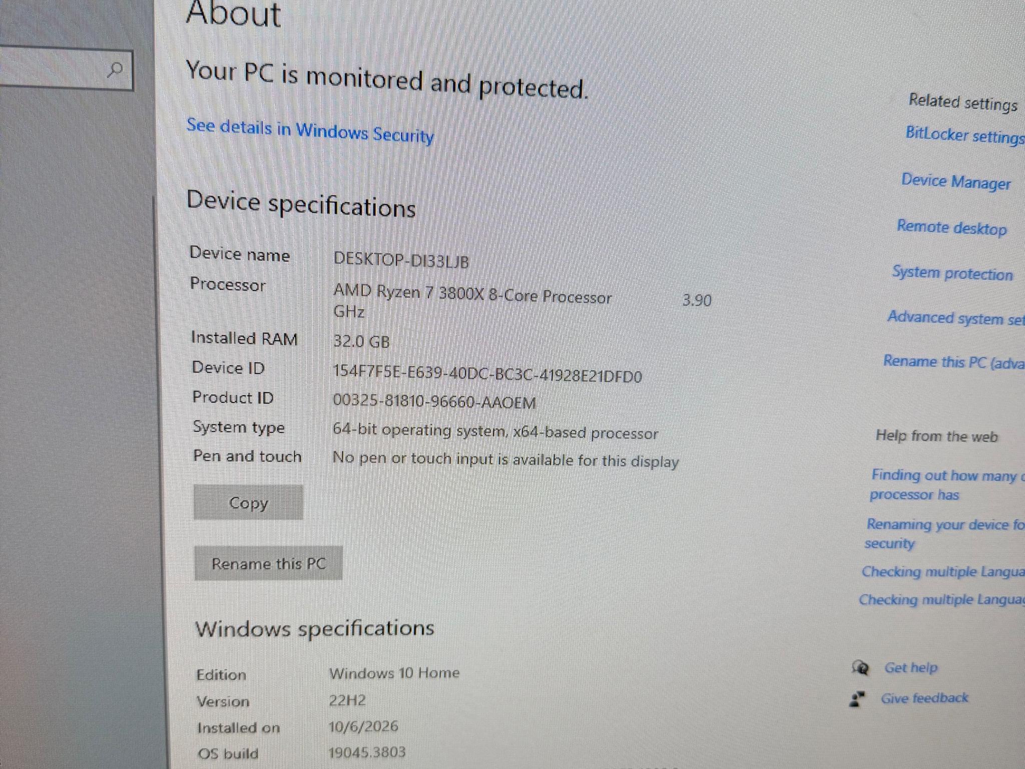 Radeon RX 6700 XT Custom Gaming PC - Ryzen 7 3800X