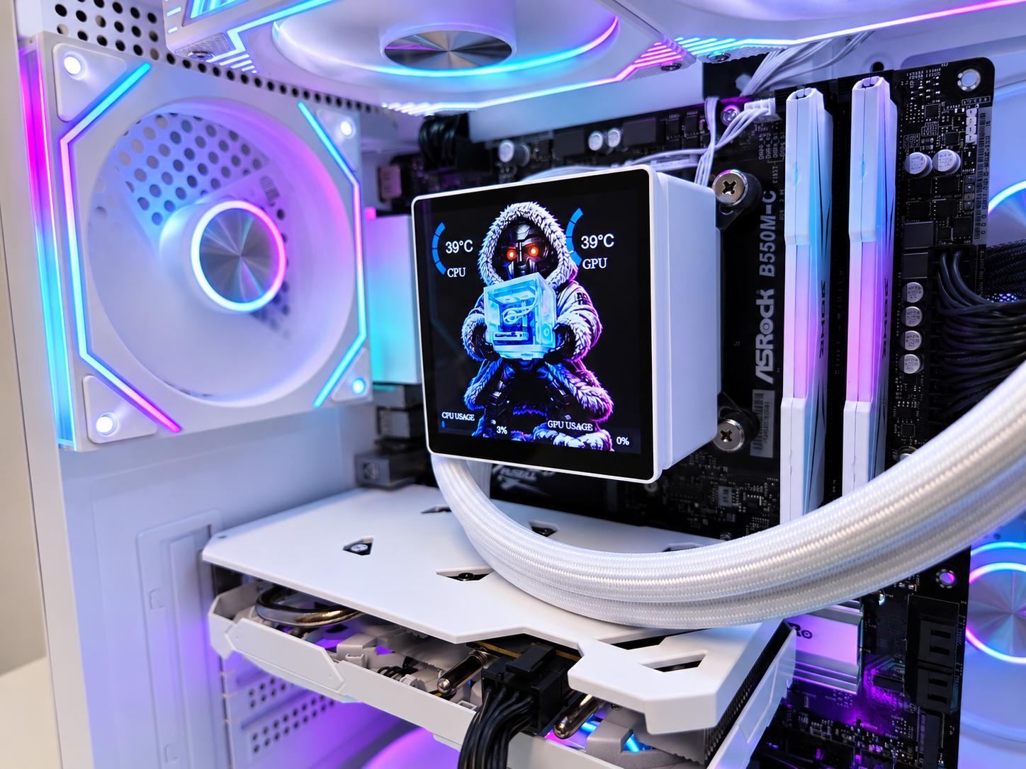 CUBEX RTX 4060 Gaming PC | Ryzen 5 5600X | 16GB RAM | 1TB NVMe |4" LCD AIO
