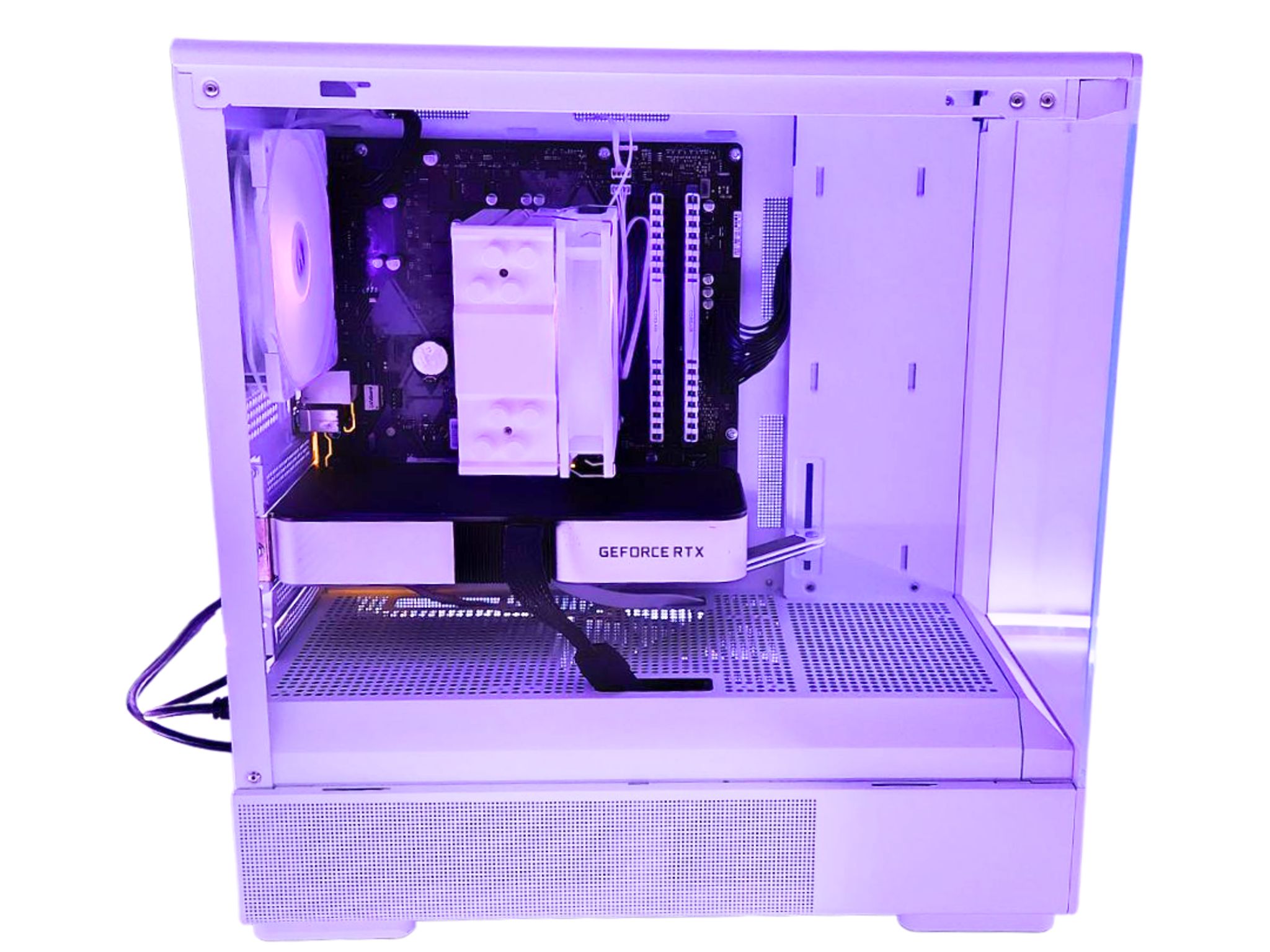 🌌 Cosmos 🌠: RTX 3060 TI | Ryzen 5 5600 | 16GB DDR4 RAM | 512GB SSD | 2 RGB Fans | White Gaming PC