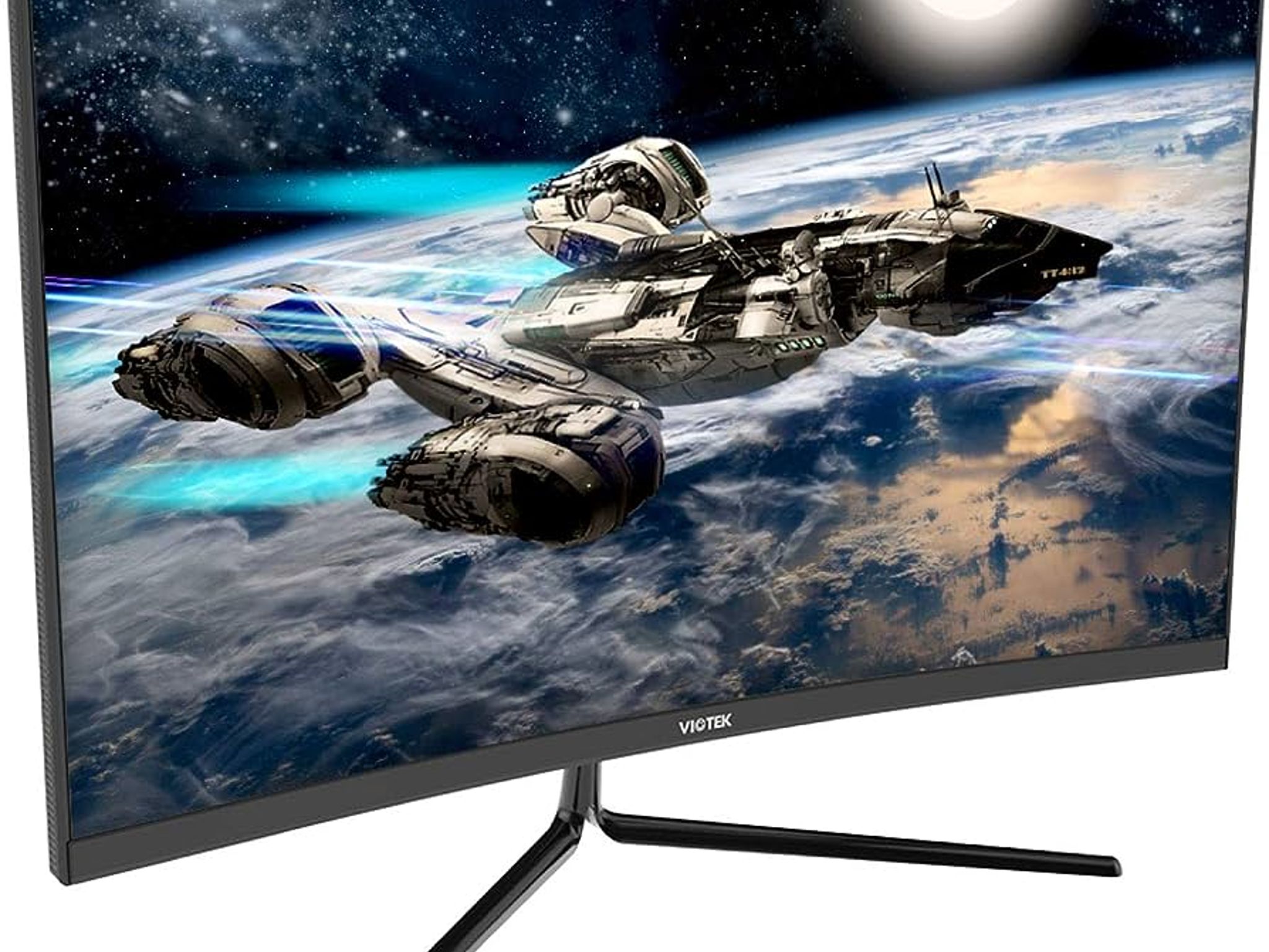VIOTEK 27" 2560x1440p 144Hz Curved Gaming Monitor QHD Widescreen FreeSync G-Sync