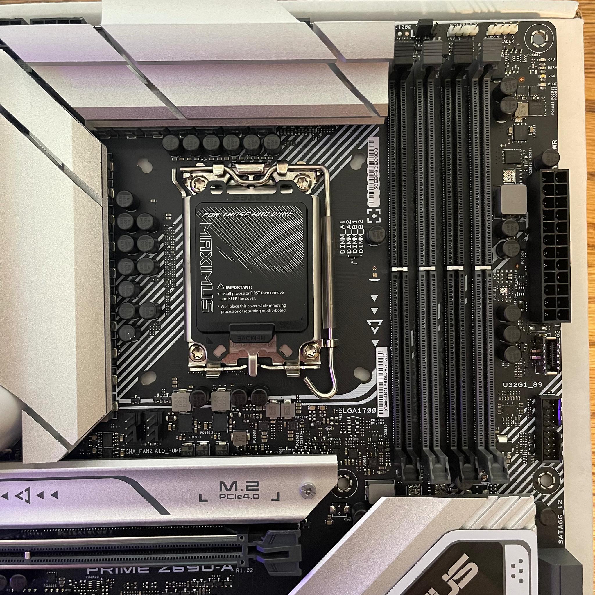 Asus PRIME Z690-A ATX LGA1700 Motherboard Silver/Black