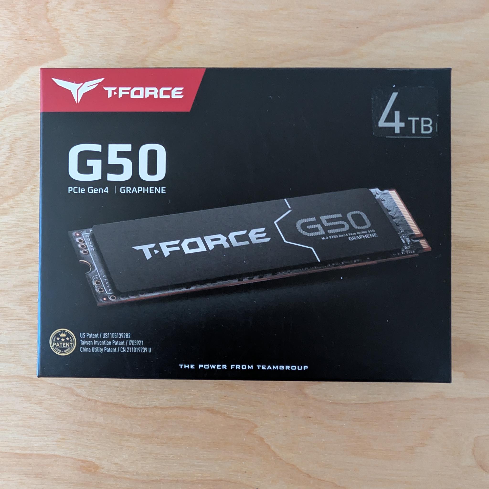 BRAND NEW TeamGroup T-FORCE G50 4TB PCIe Gen4 NVMe M.2 SSD | TLC | 5000MB/s | Graphene
